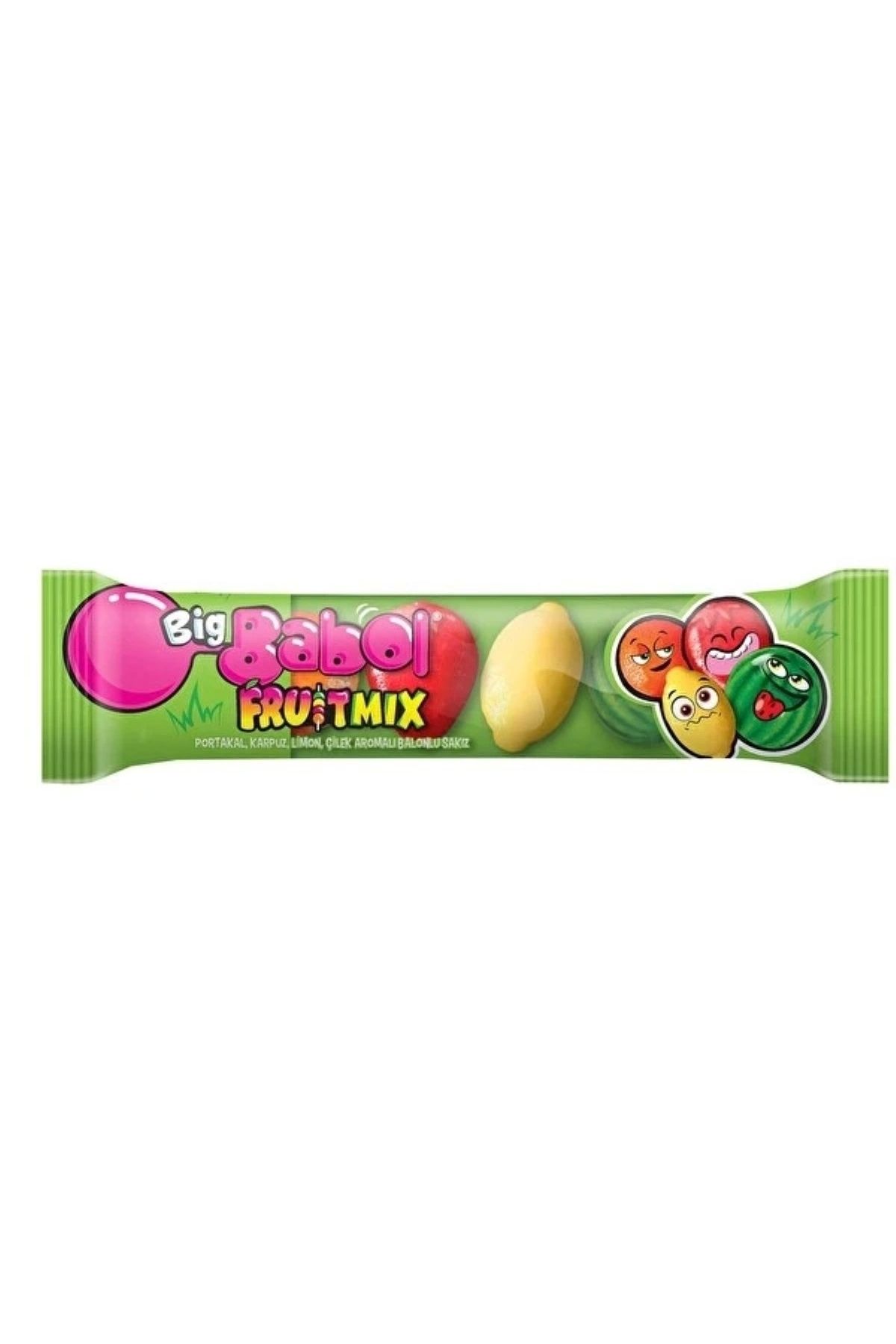 Big Babol Flowpack 4'lü Karışık Meyveli Fruit Mix Sakız 20 gr