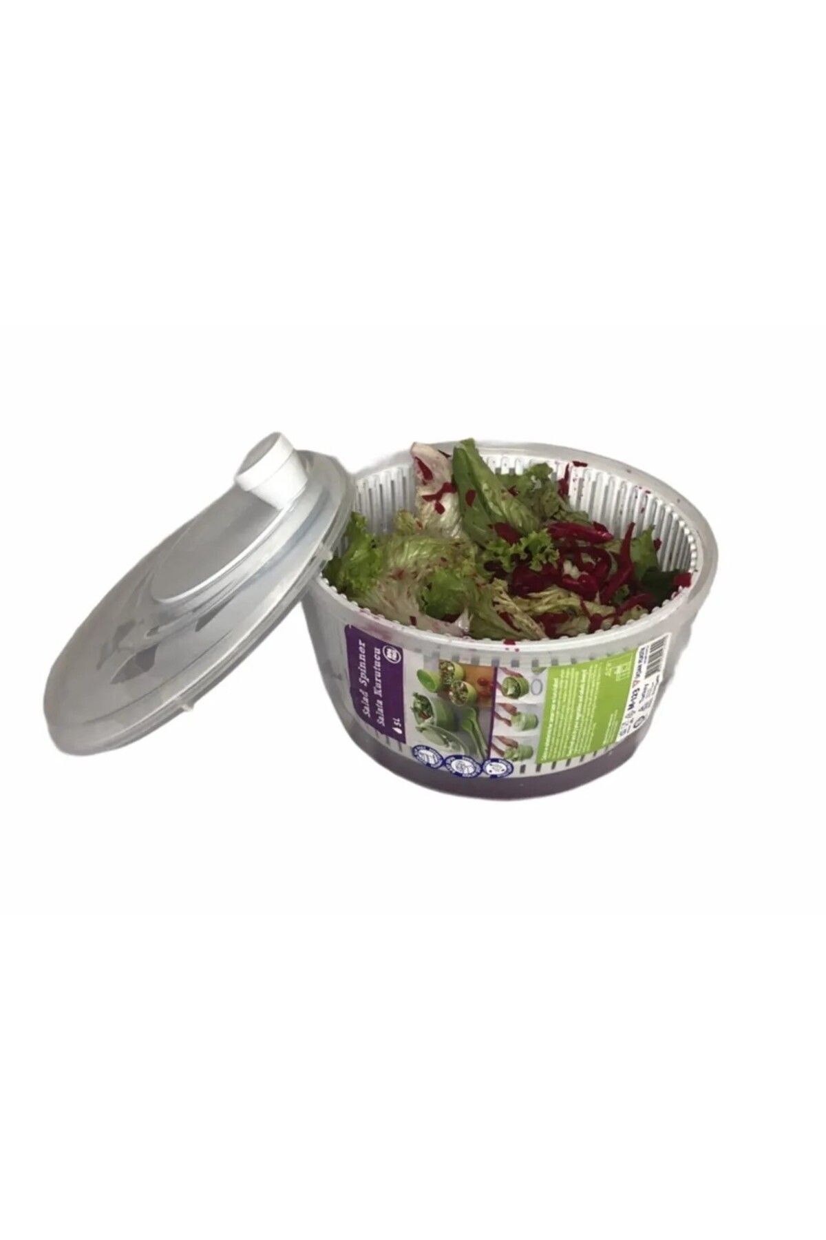 EveFix SALATA VE SEBZE KURUTUCU SALATA DEĞİRMENİ SEBZE YIKAMA MAKİNESİ 5 LT