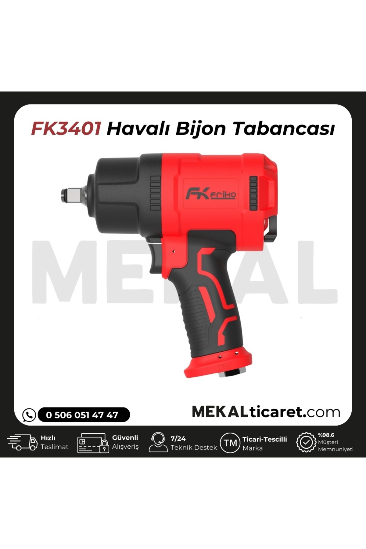 Friko FK 3401 2000Nm Bijon Tabancası (Tork 200Kg)