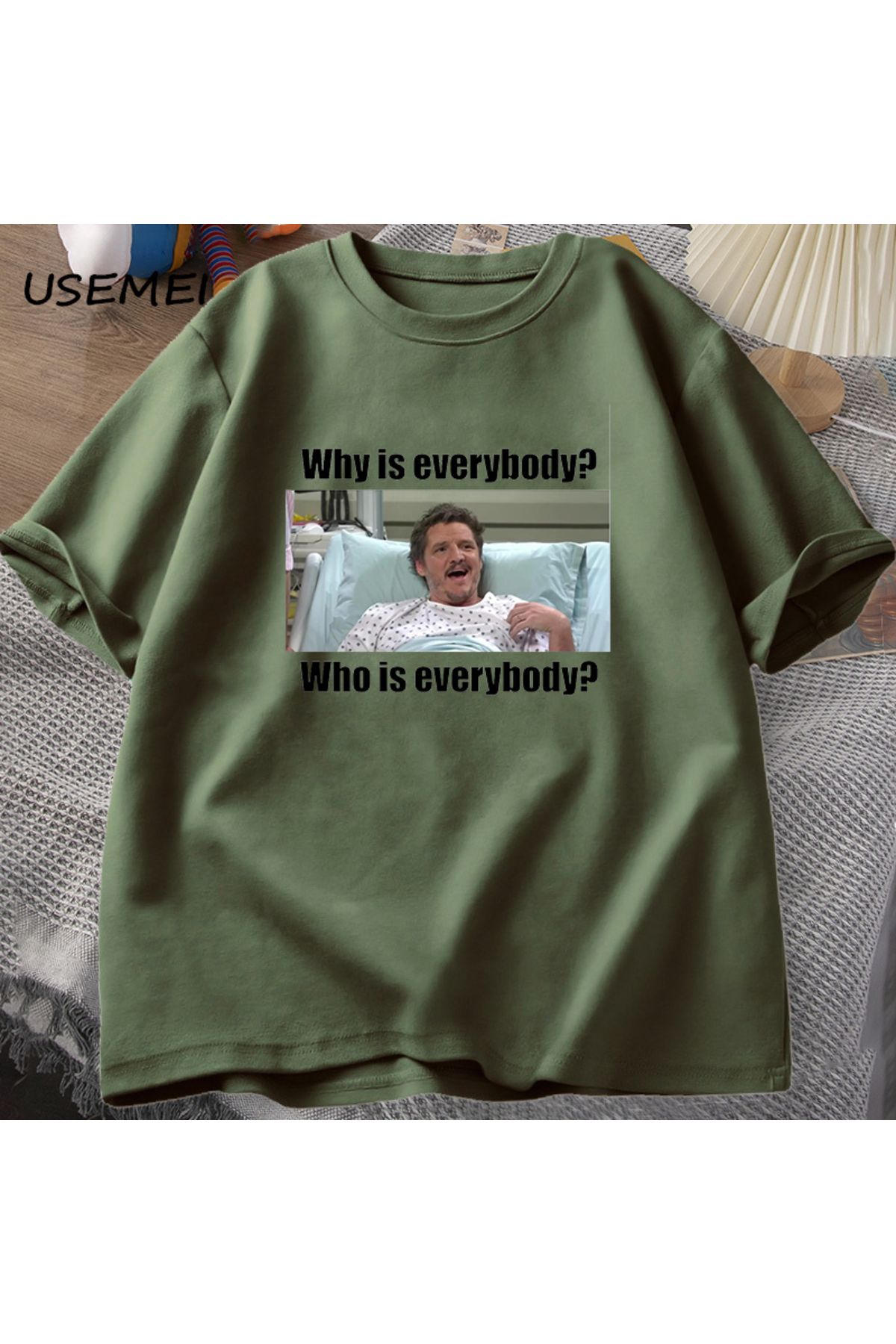 Drippy-Pedro Pascal Snl - Men's Funny T-Shirt, Cotton, Short Sleeve, Summer 1