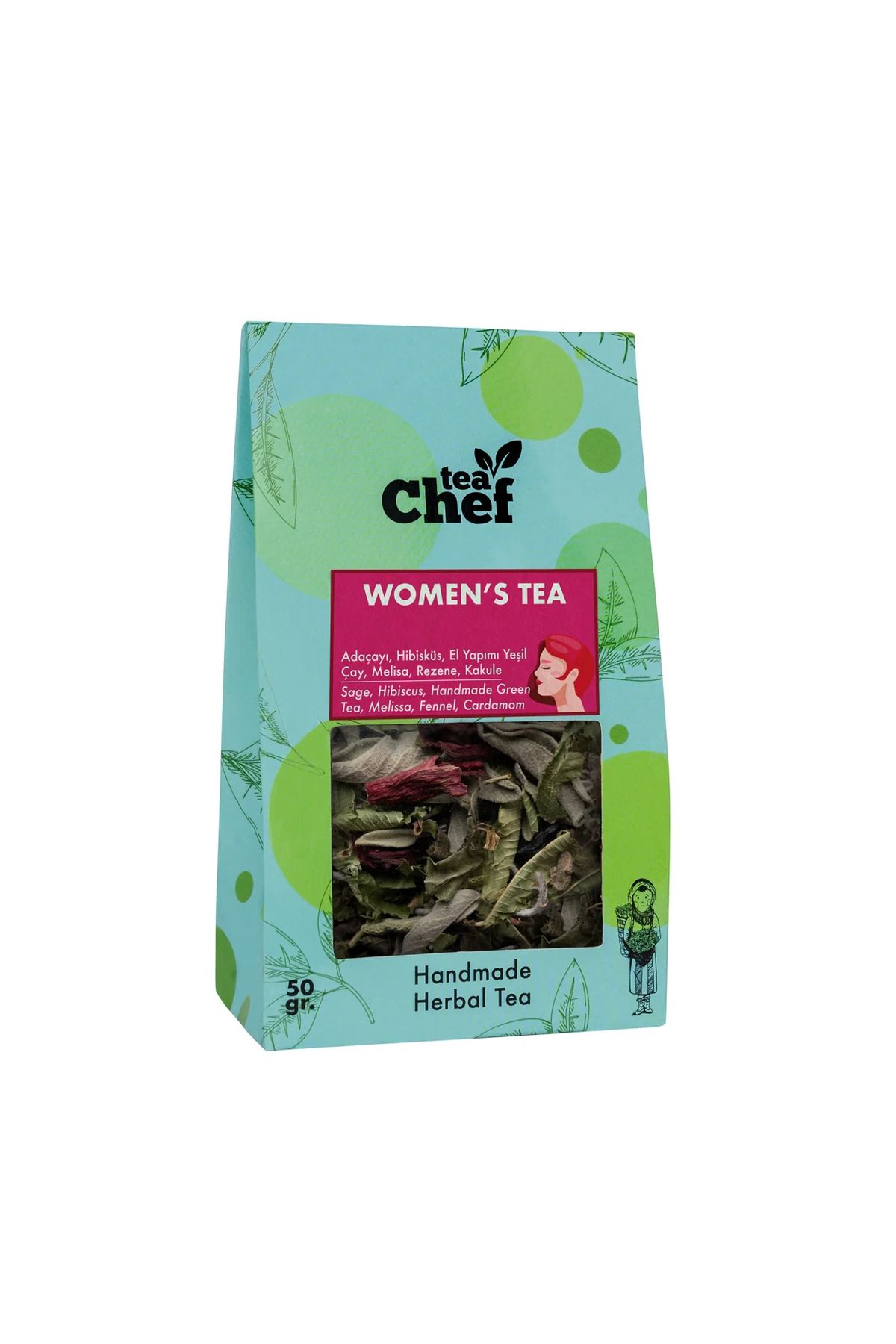 Tea Chef teaChef© Women's Tea Bitki Çayı - 50 Gr, 3 Adet