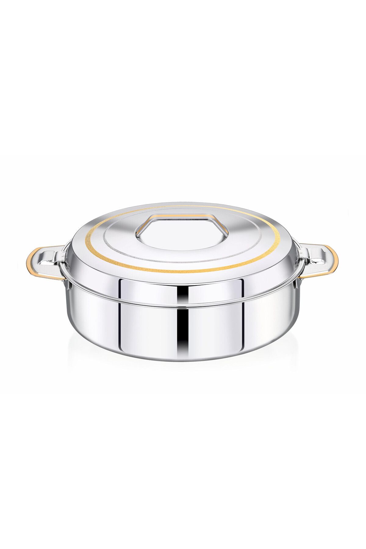 Bohara-Stainless steel food container (Almira) decorated with golden calligraphy, capacity 1200 ml 1