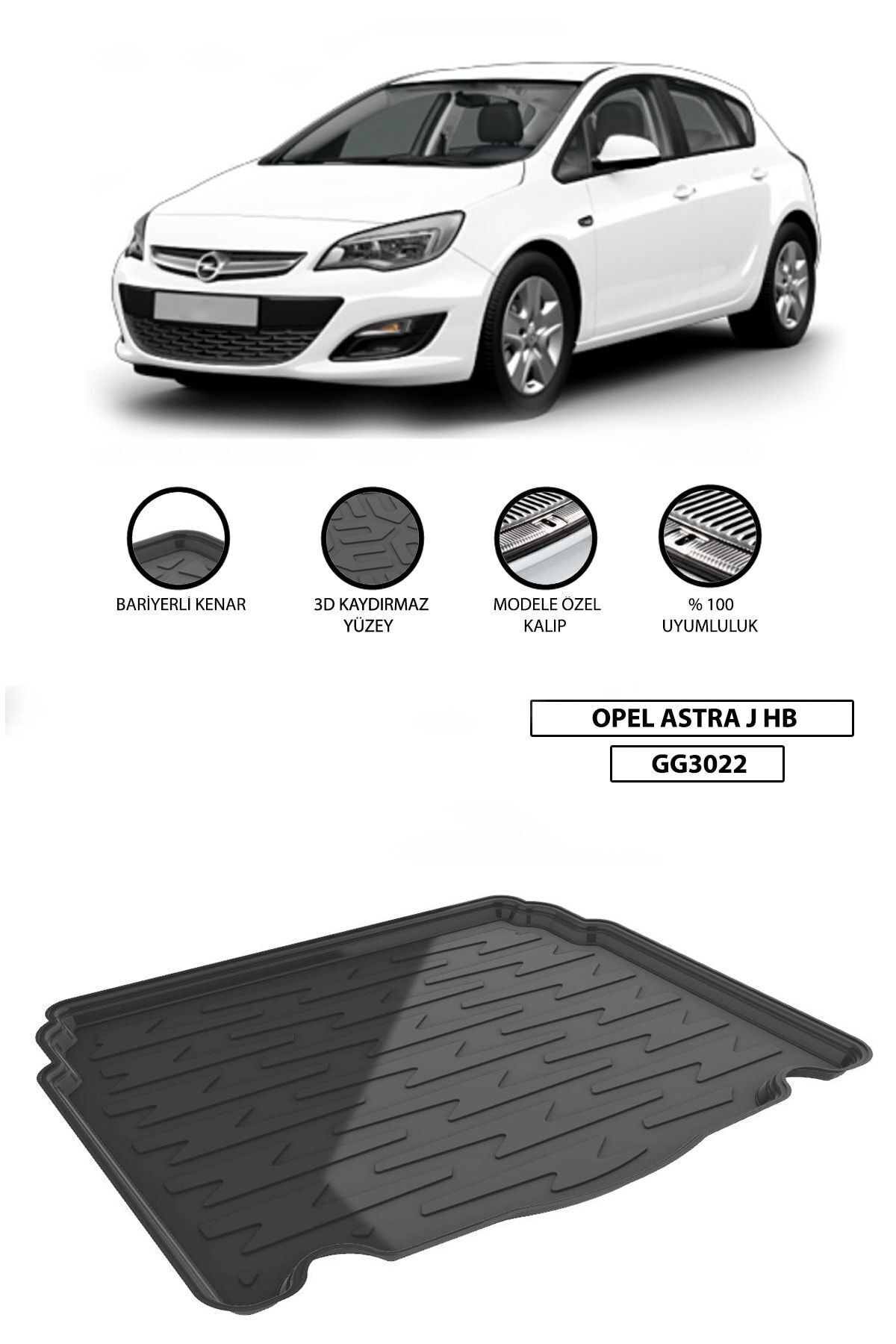 Automatten passend voor Opel Astra J 2009- / Cascada 2013- 4