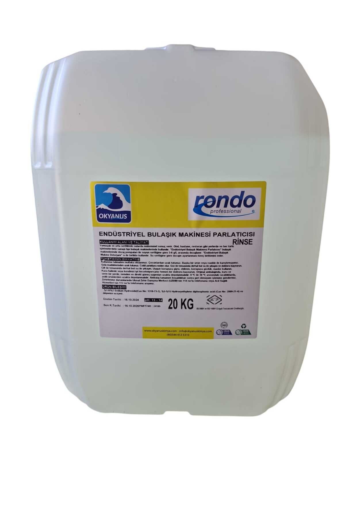 Rondo Professional RONDO RINSE BULAŞIK MAKİNE PARLATICI 20KG