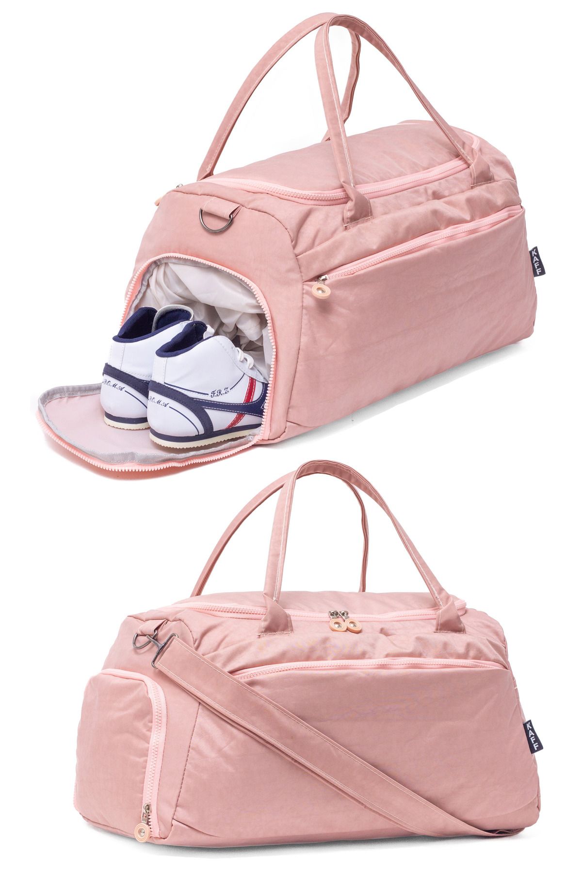 MUCCO-Kaff Powder Crinkle Fabric 0818 Model Waterproof Sneakers with Pockets and Straps 1