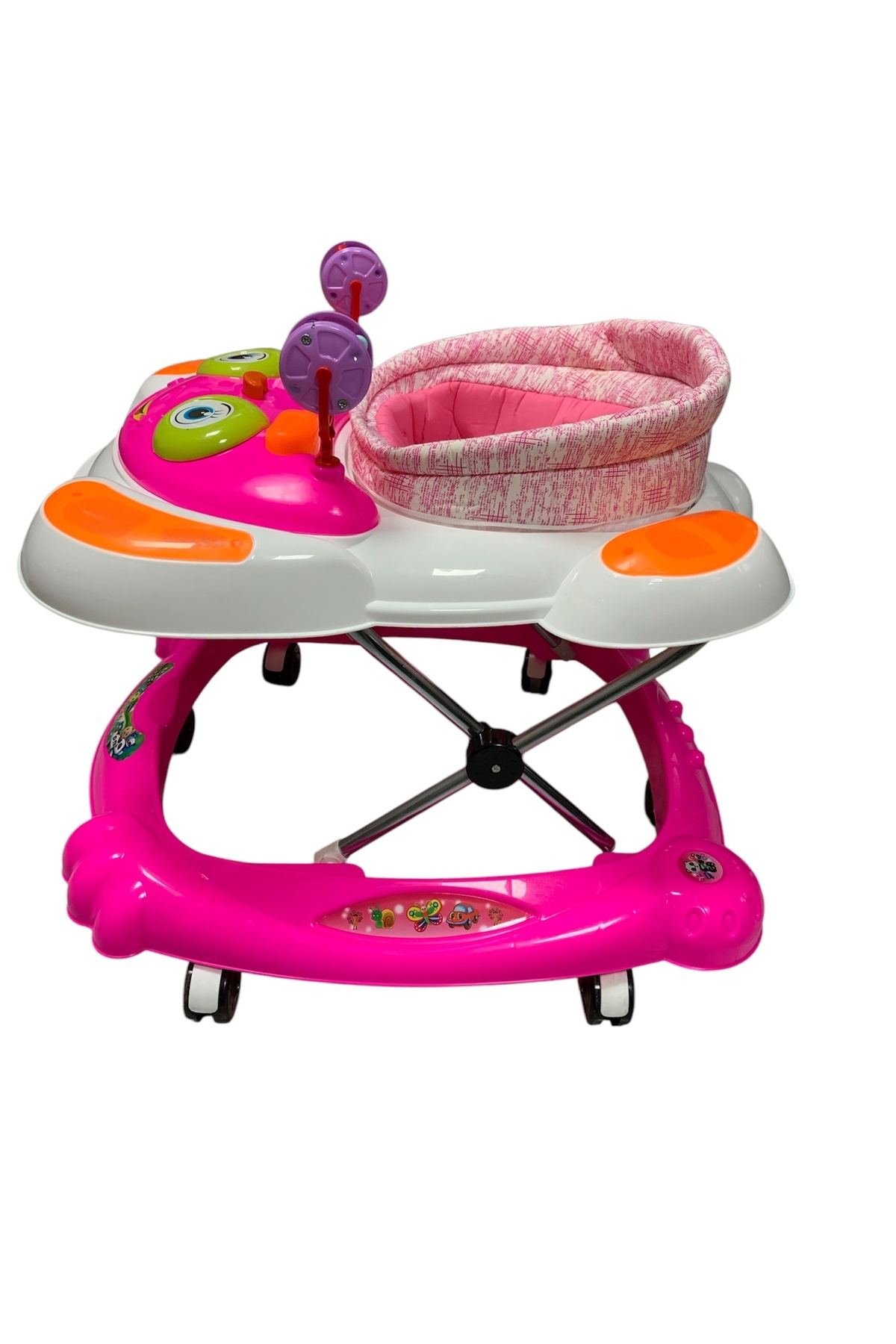 Kids 7 Ayak Bebek müzikli Yürüteç Göz Modeli pembe beyaz fotoğrafı 2 (önizleme)