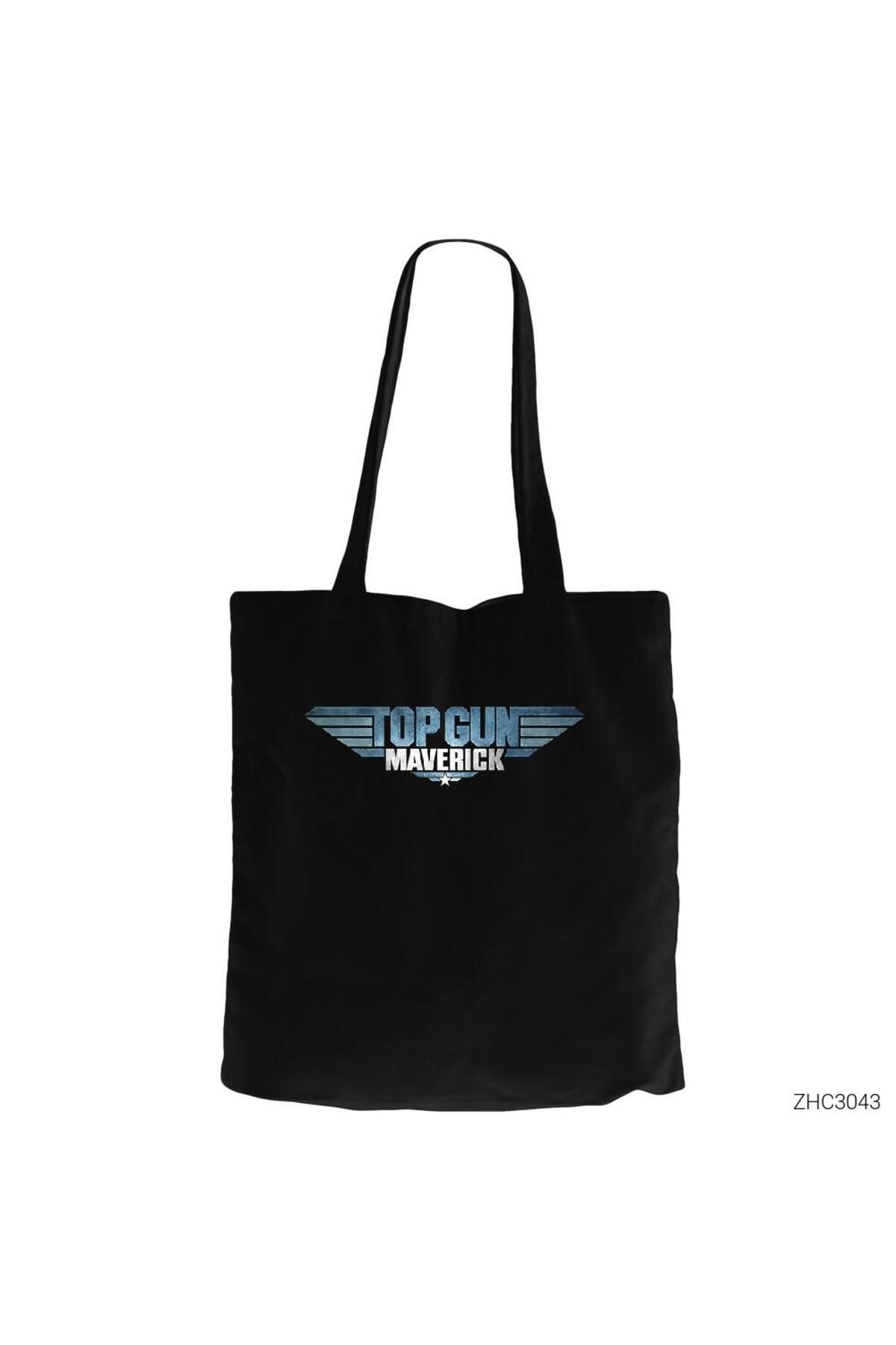 Z zepplin Top Gun Maverick Siyah Kanvas Bez Çanta