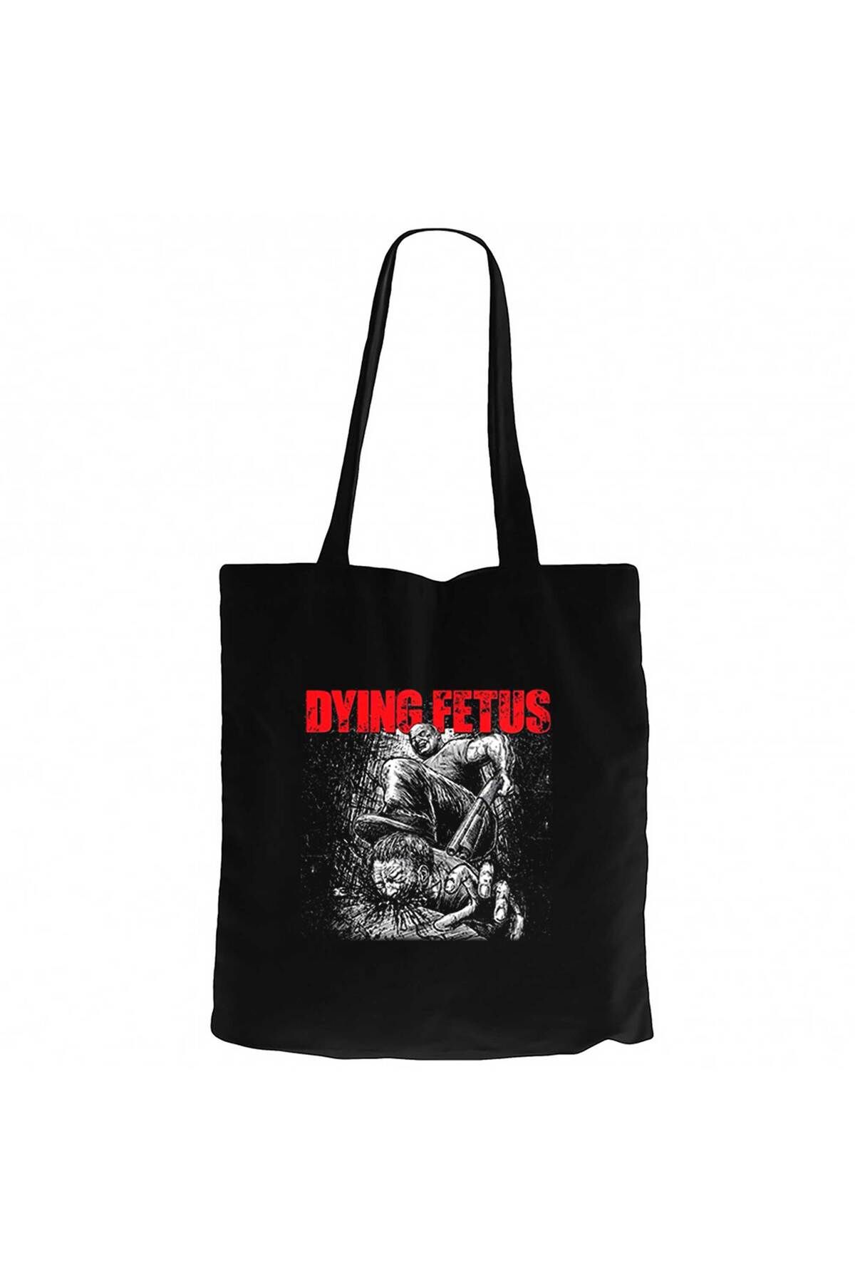 Z zepplin-Dying Fetus Descend into Depravity Black Canvas Bag 1
