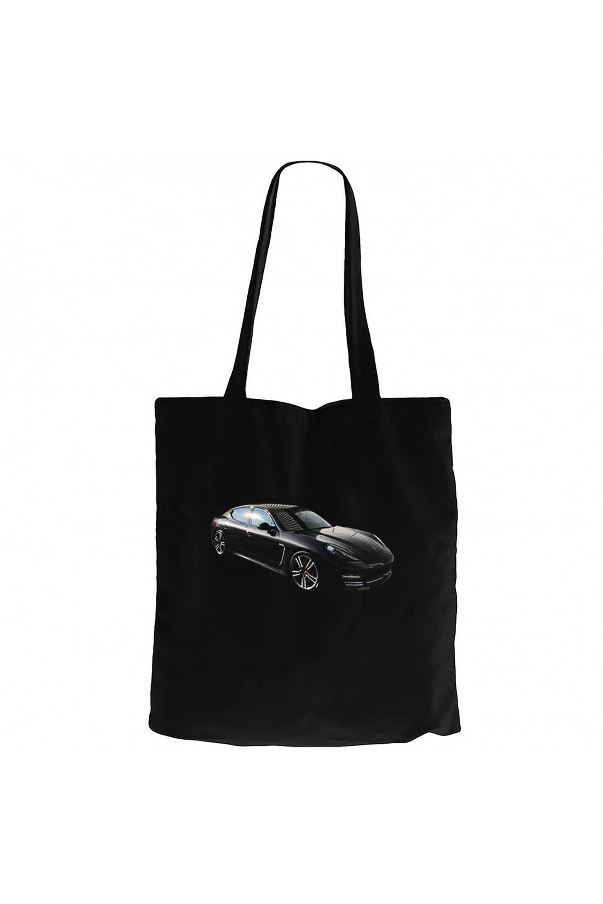 Z zepplin Porshe Panamera Siyah Kanvas Bez Çanta