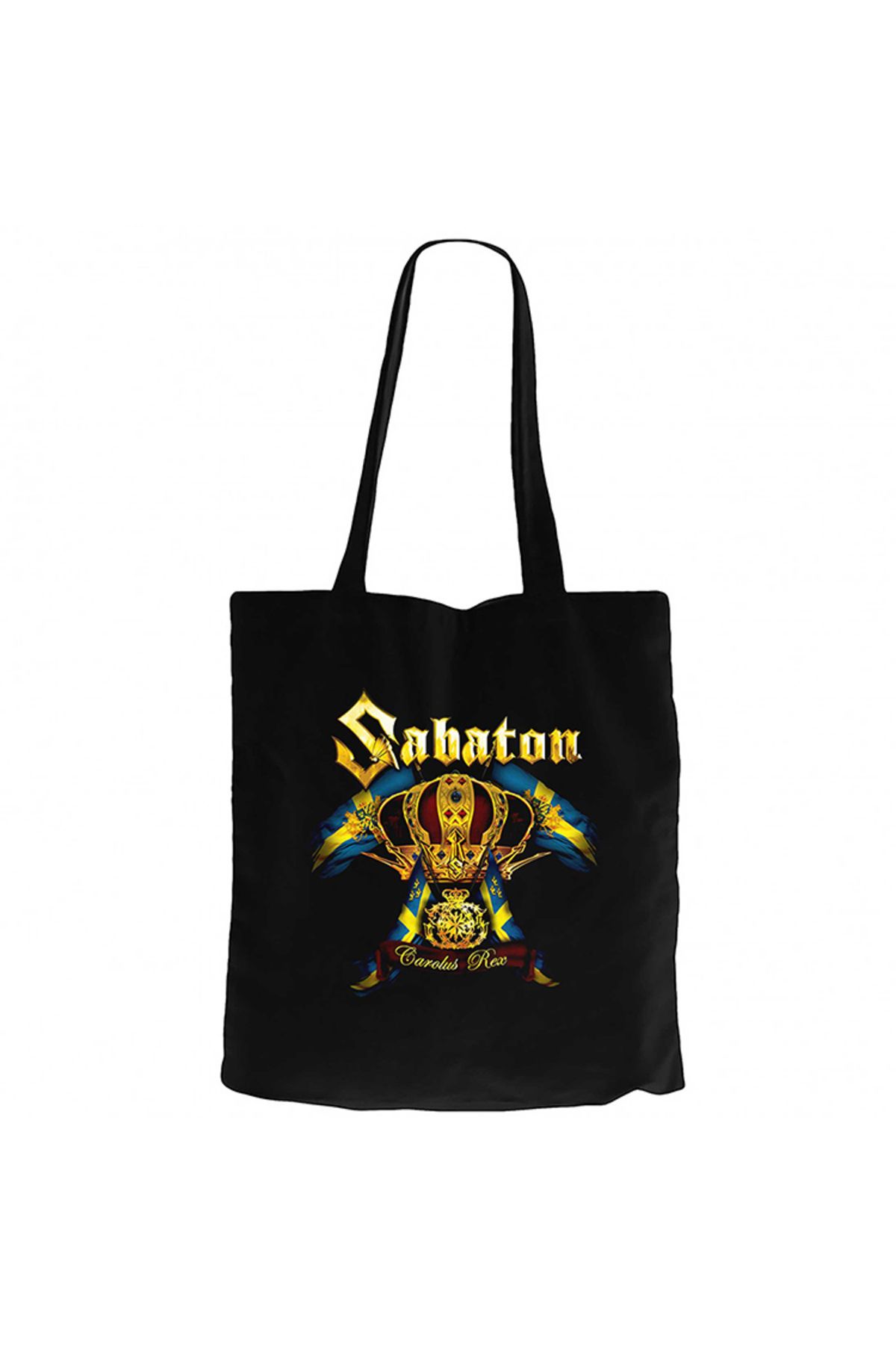 Z zepplin Sabaton Carolus Rex Siyah Kanvas Bez Çanta