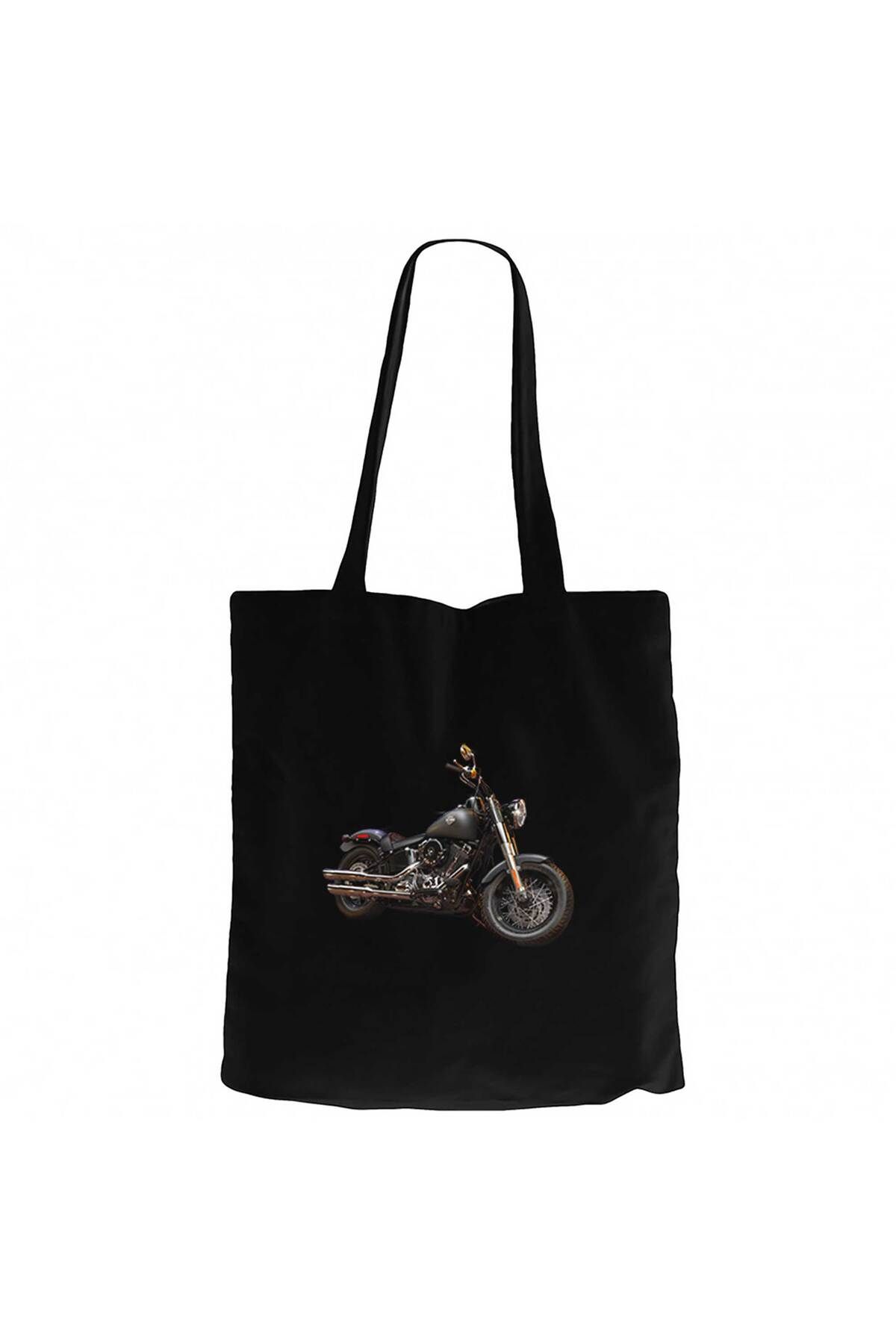 Z zepplin Harley Chopper Street Siyah Kanvas Bez Çanta