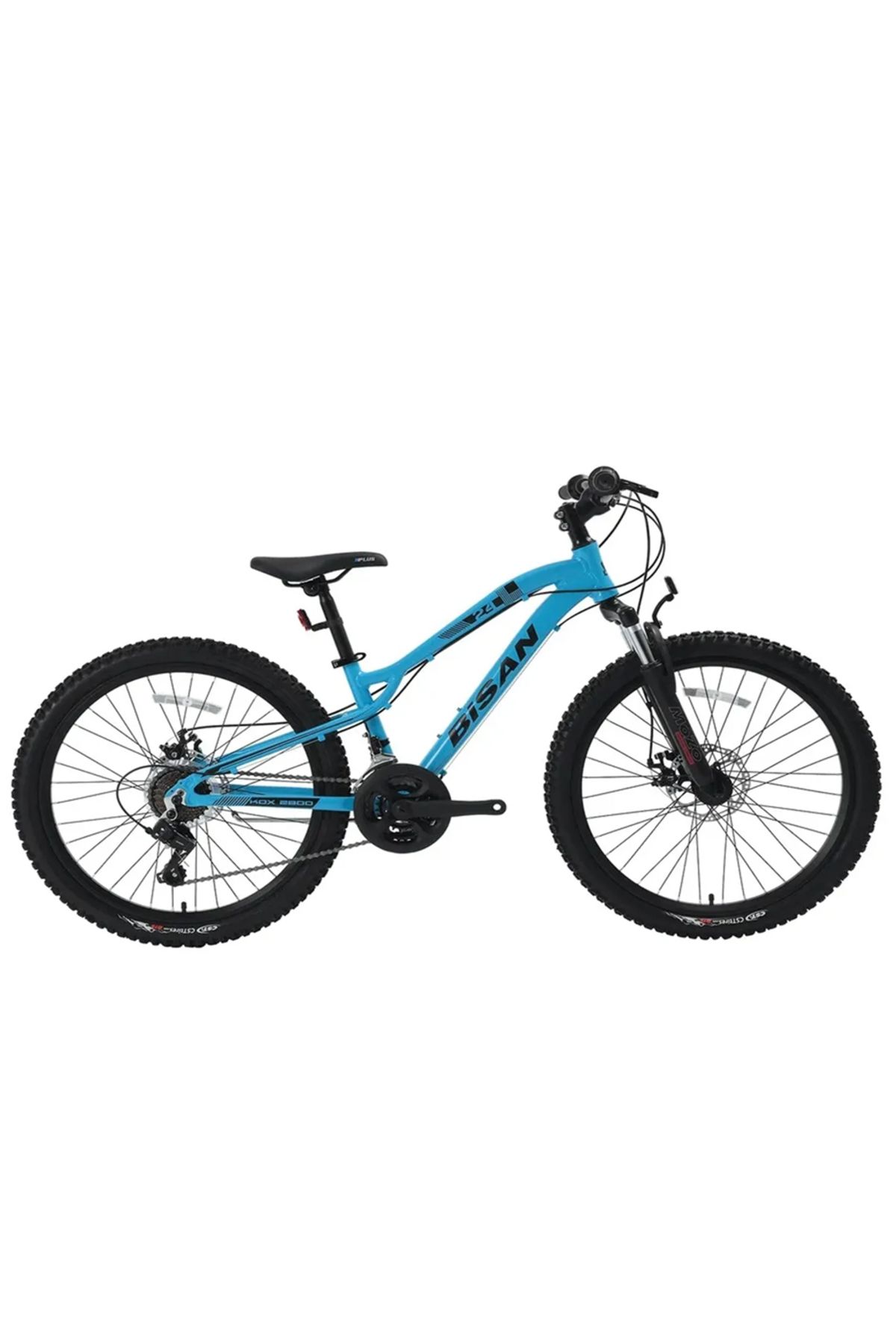 Bisan KDX 2800 Disk Fren 24 Jant 30.5 Cm Kadro 21 Shimano Vites Çocuk Bisikleti - Mavi