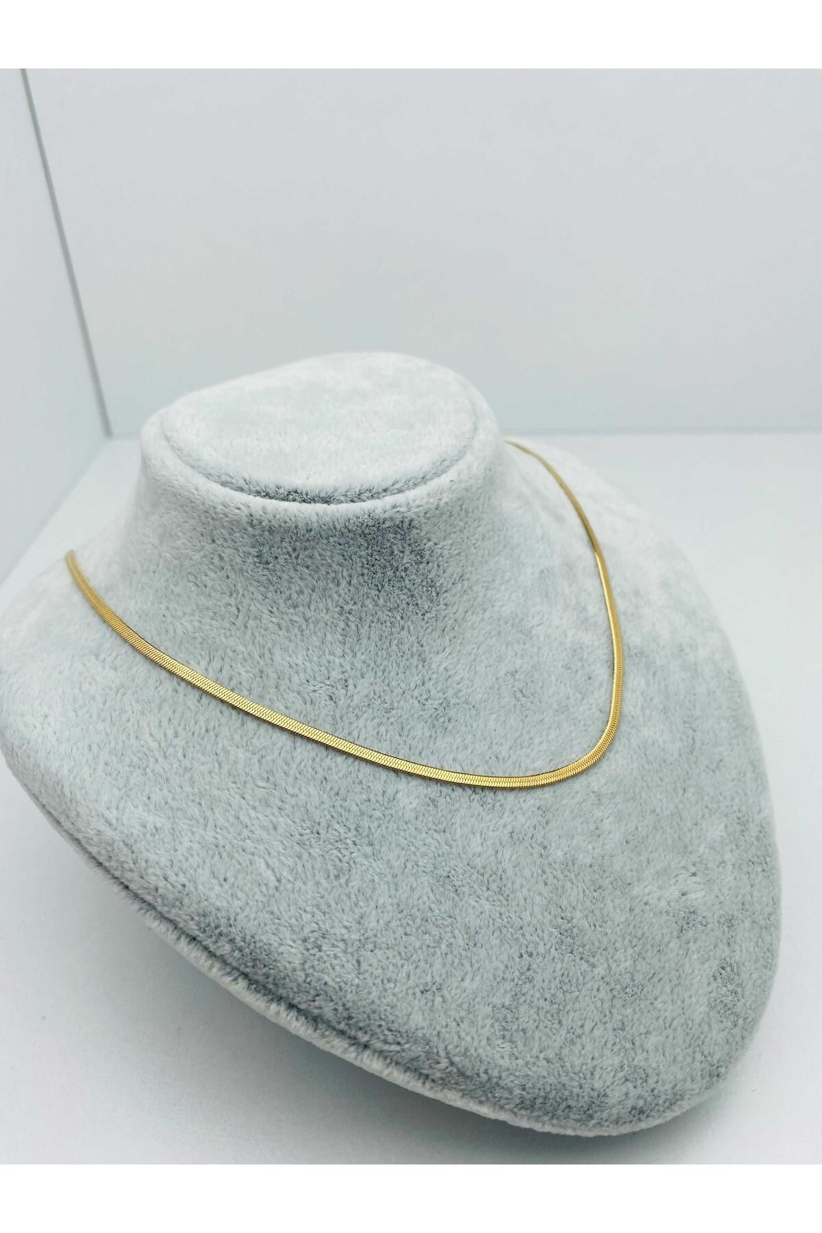 HEDİYELANDY 2Mm 45Cm İnce İtalyan Çelik Kolye (Gold) 010607-02