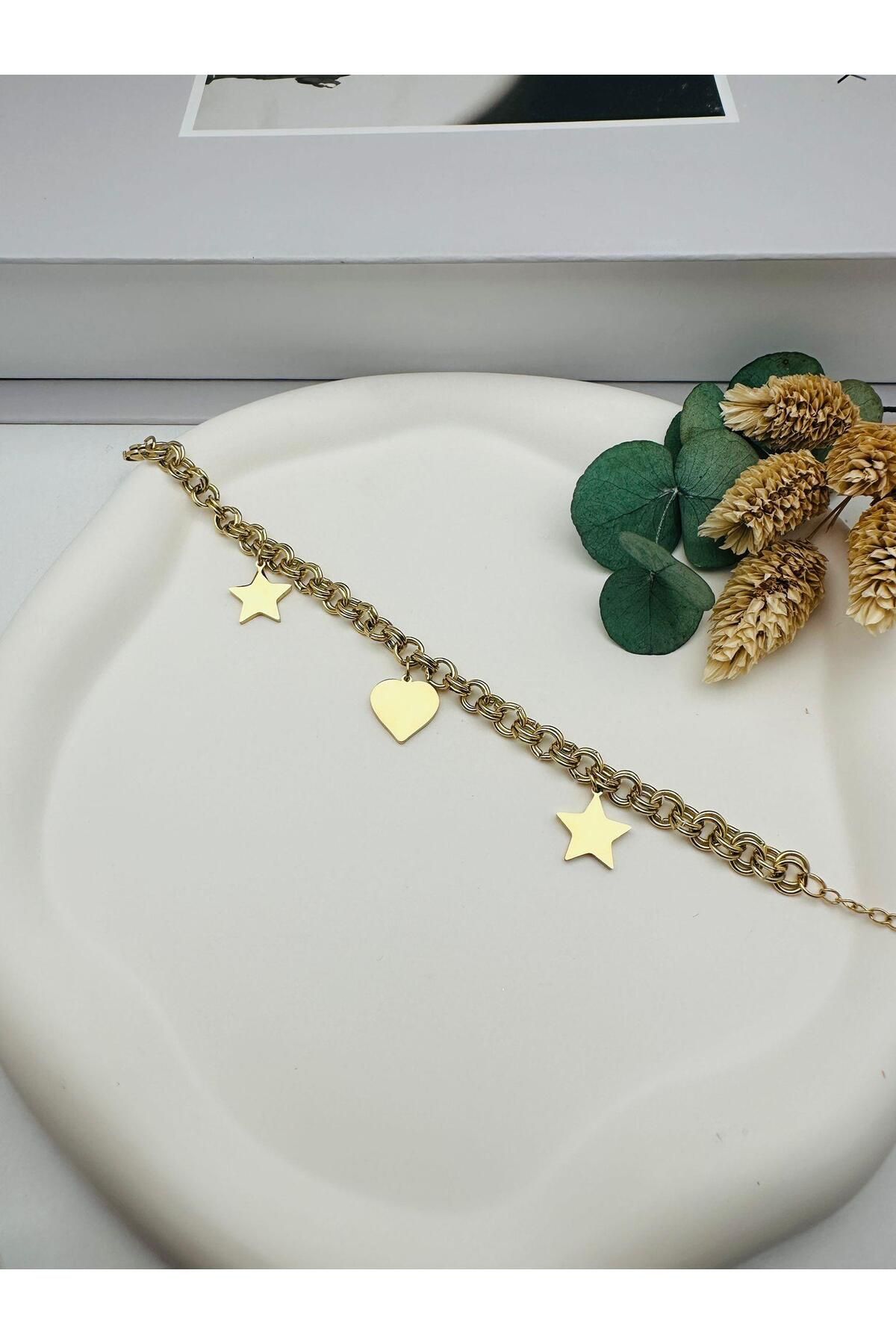 RBY Kuyumcu Model Çelik Bileklik (Gold) Blk 250