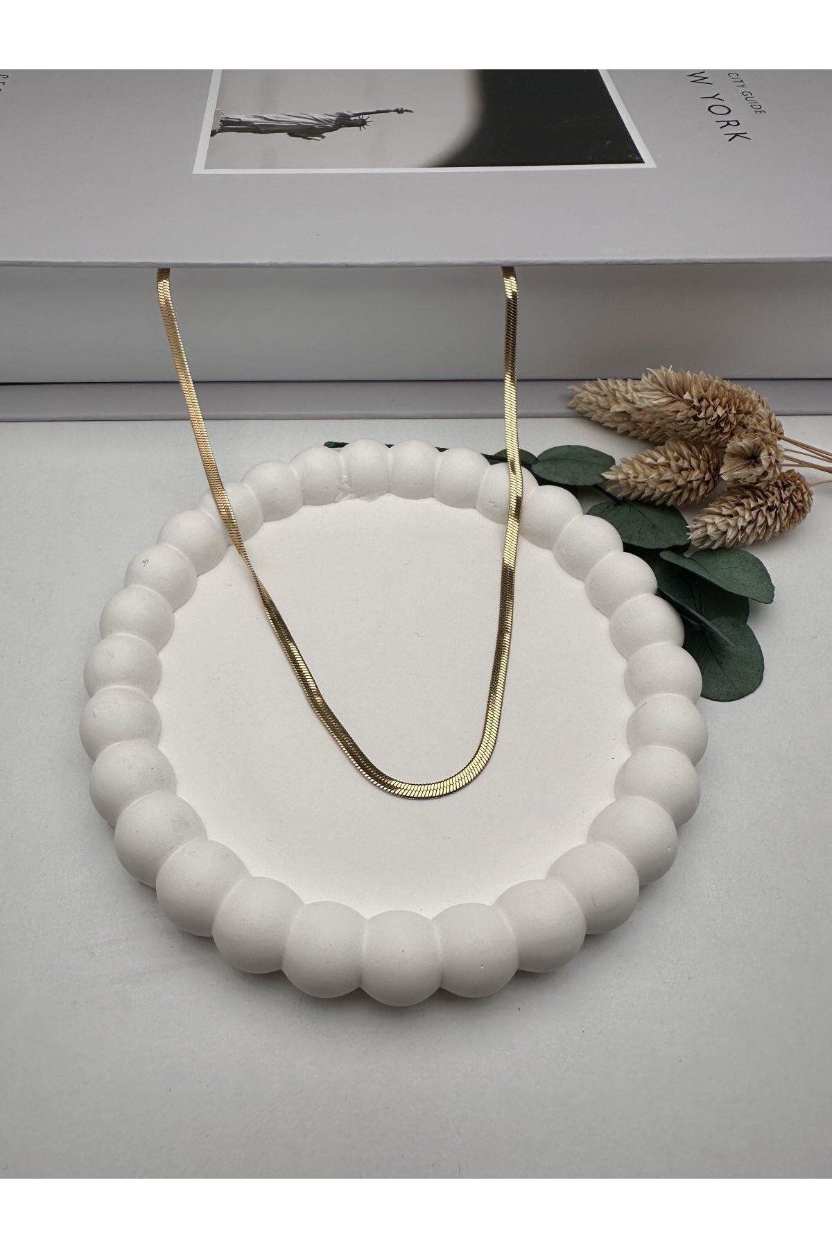HEDİYELANDY 3Mm 45Cm İtalyan Çelik Kolye (Gold) 0106208