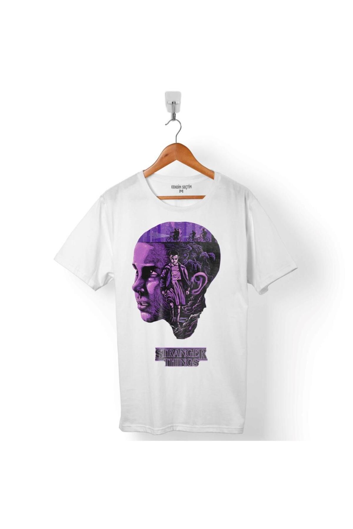 Kendim Seçtim Tricou Pentru Bărbați Stranger Things Eleven Face Upside Down Bike Unisex - 2XL