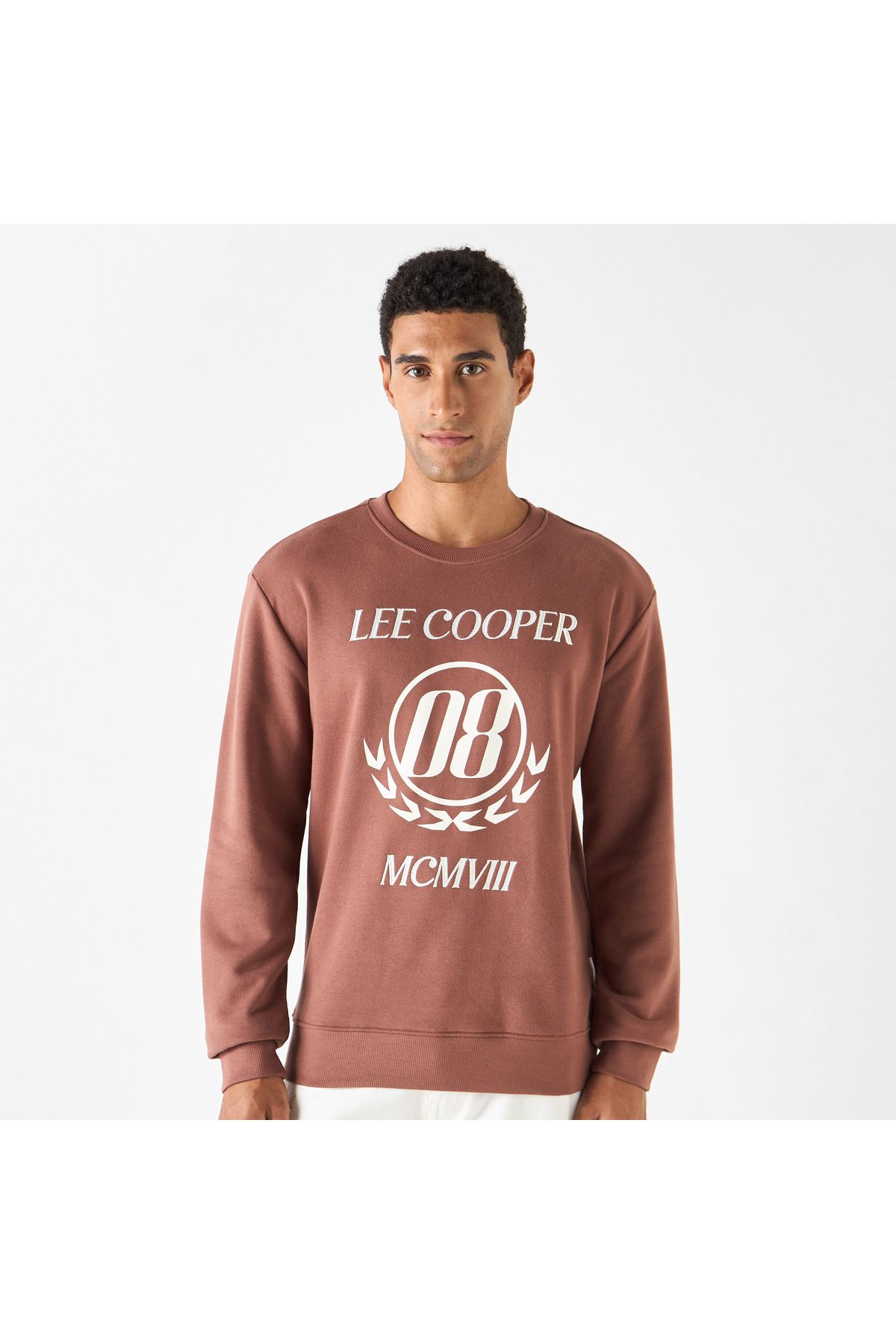 Lee Cooper-Printed Sweatshirt With Crew Neck 1