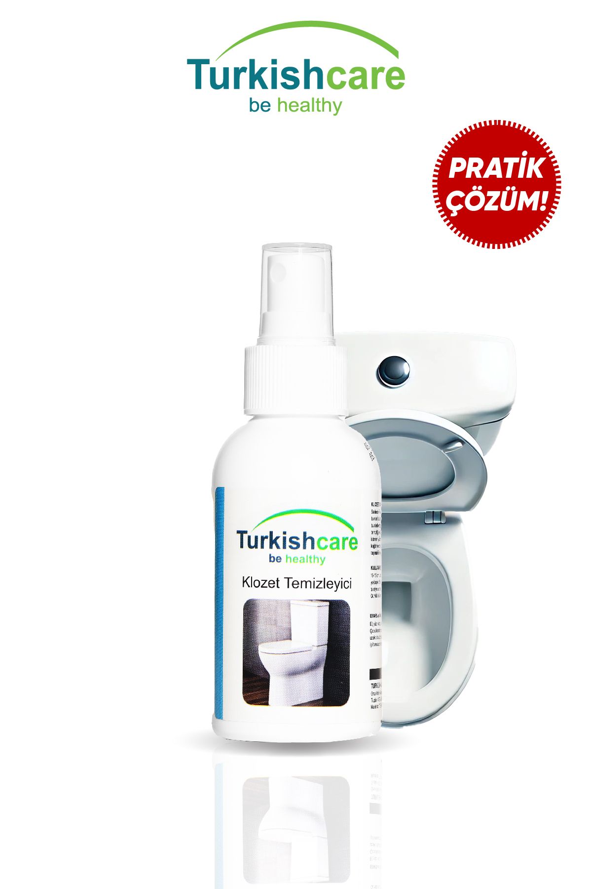 Turkishcare Klozet Kapağı Temizleyici Seyahat Ve Çanta Boyu 100 ml