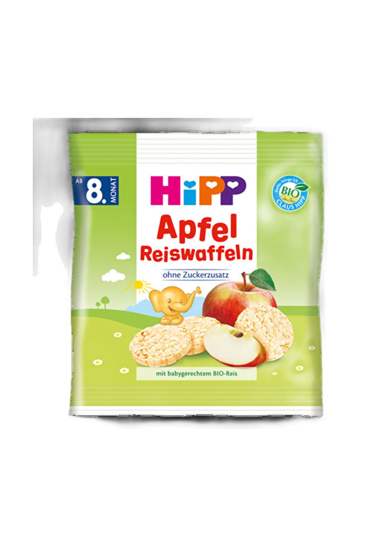 Hipp Organik Bebek Gofreti Organik Pirinçli Elmalı 35 Gr