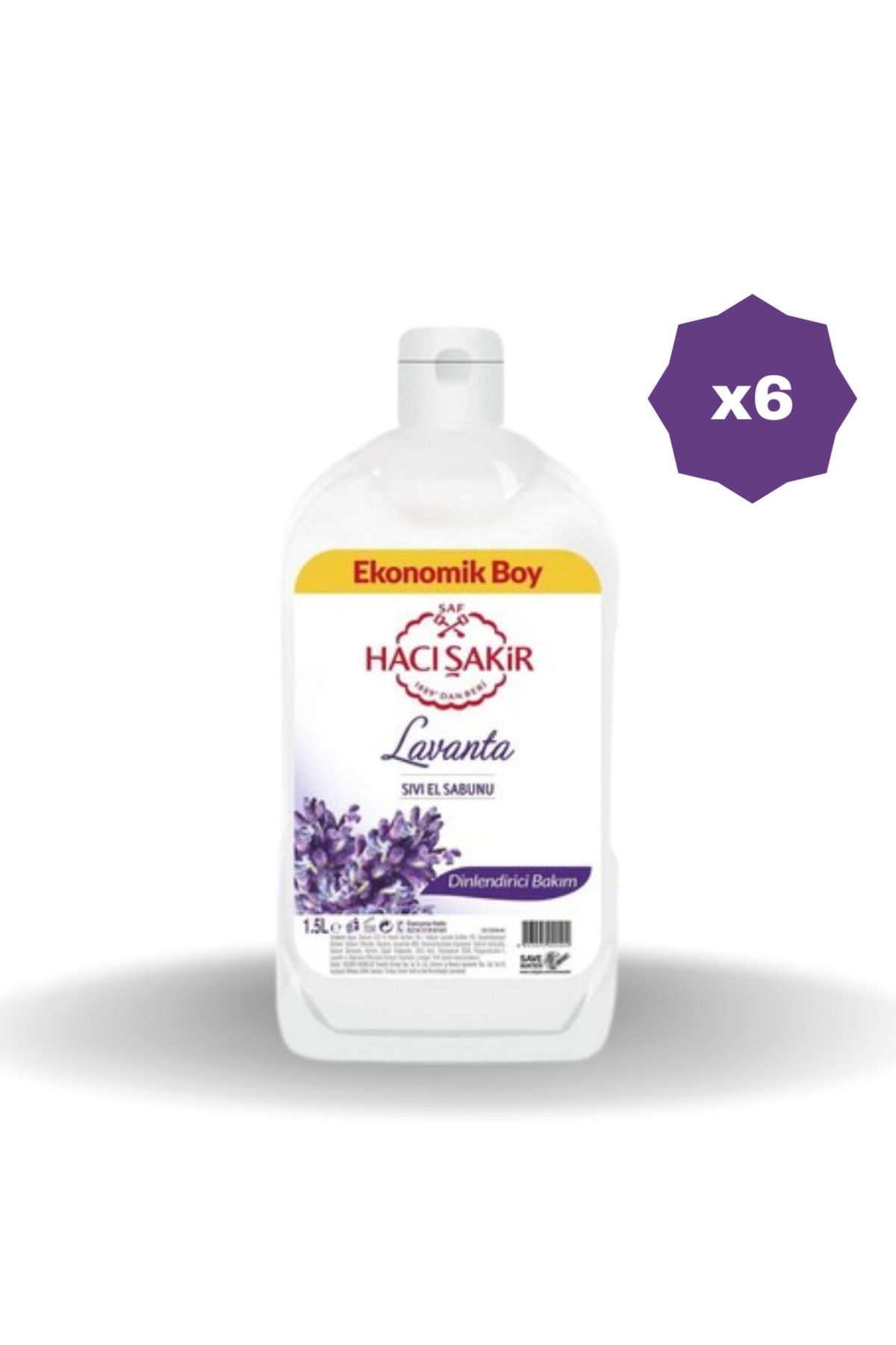 Hacı Şakir HACI ŞAKİR LAVANTA SIVI SABUN 1500 ML - (6 ADET)