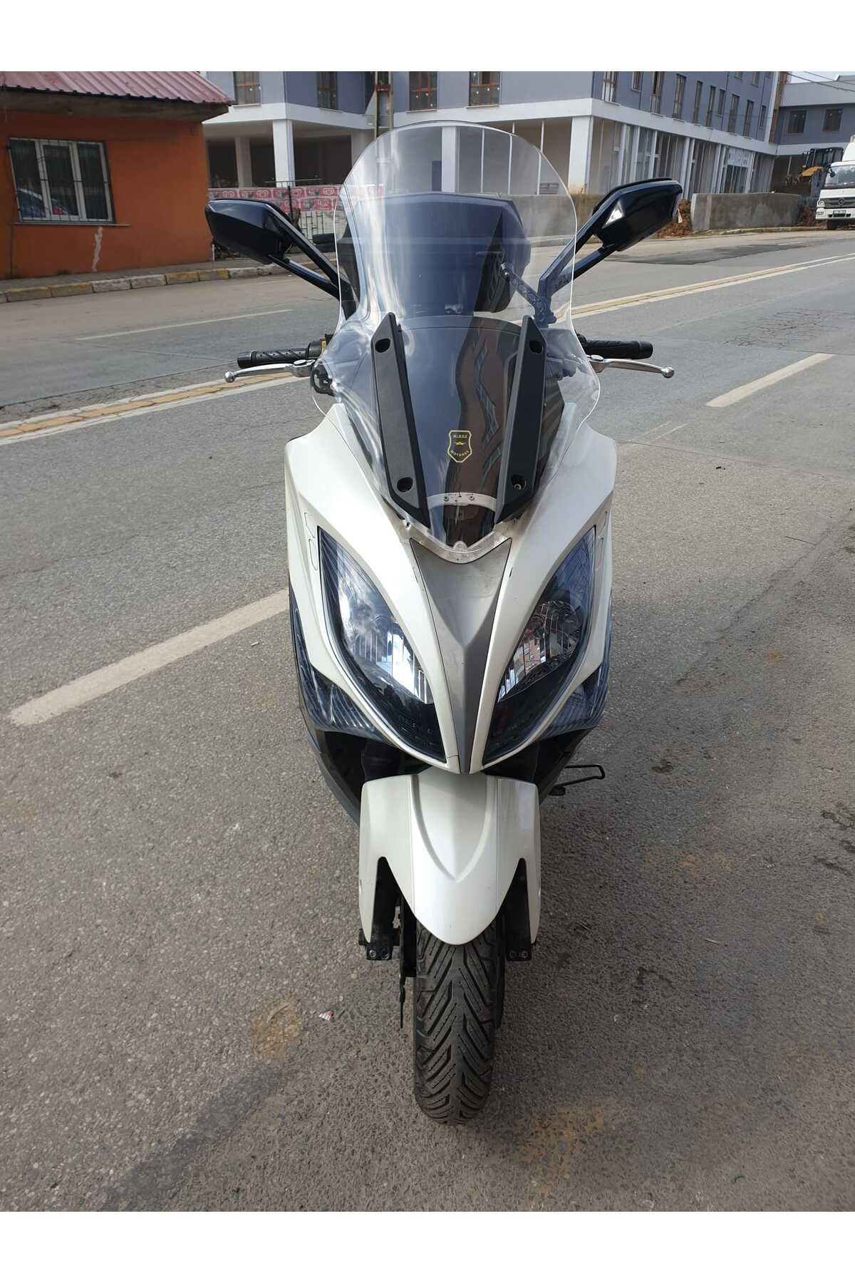 Kymco Xciting 400 İ Siperlik Ön Cam 2015 Model 72cm Füme Renkli 4mm UZUN CAM