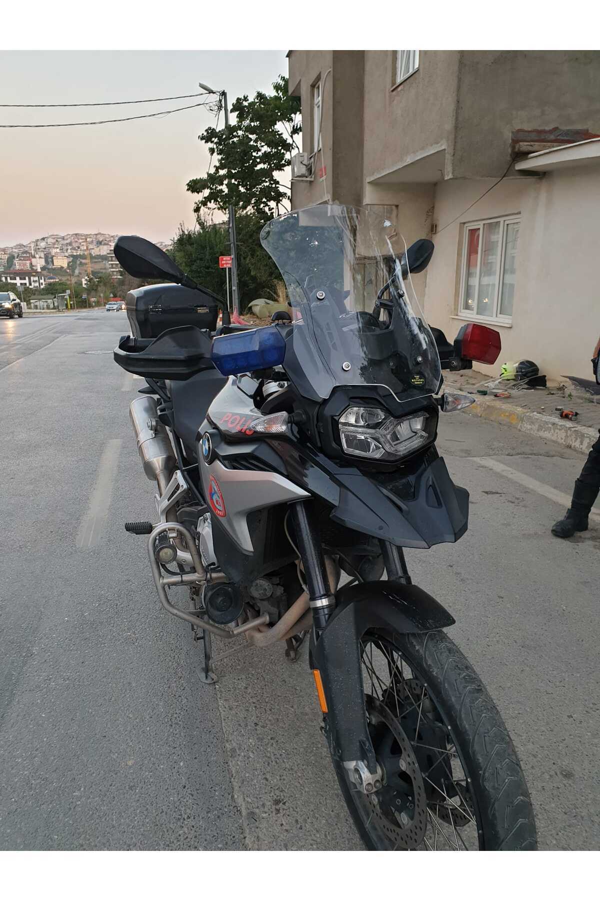 Bmw F850 GS ADV Siperlik Ön Cam 2018-2023 Model 46cm Şeffaf Renkli 4mm