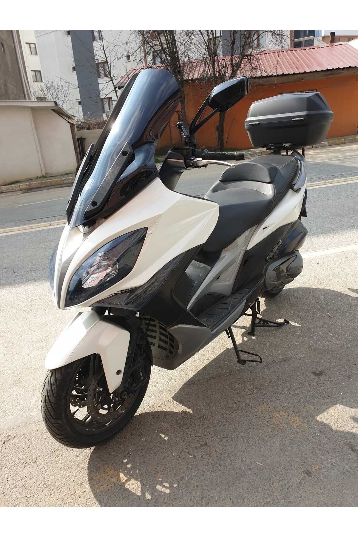 Kymco Xciting 400 İ Siperlik Ön Cam 2015 Model 72cm Siyah Renkli 4mm UZUN CAM