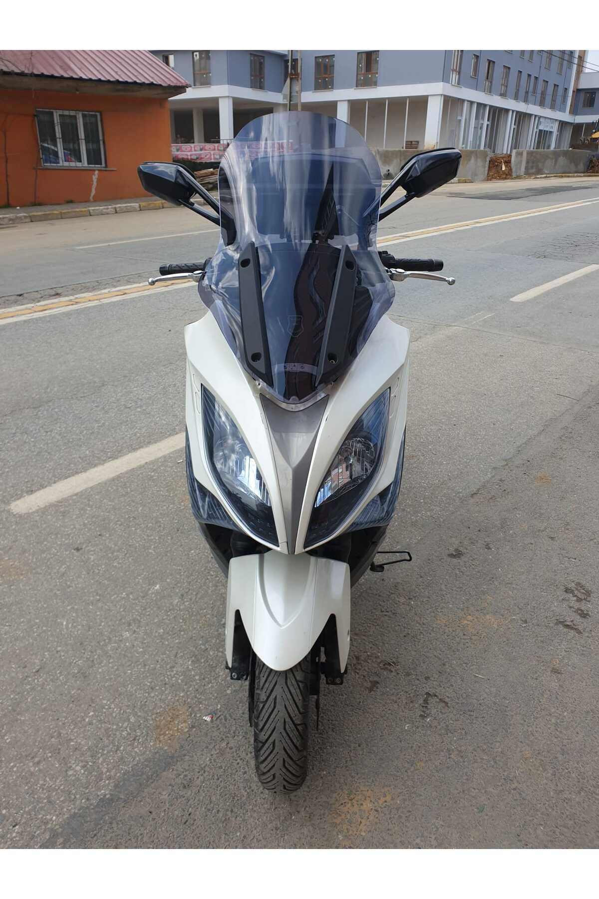 Kymco Xciting 400 İ Siperlik Ön Cam 2015 Model 72cm Füme Renkli 4mm UZUN CAM