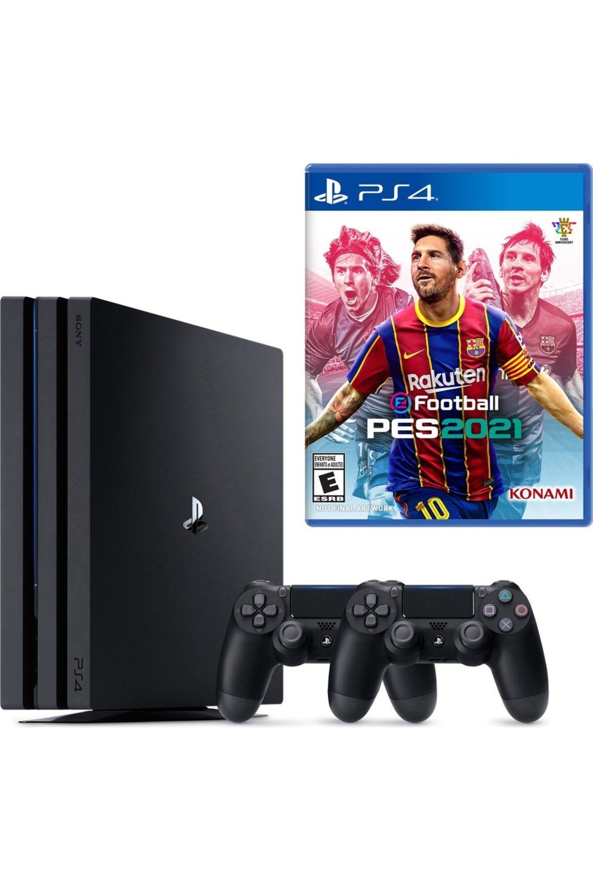 Sony Ps4 Pro 1 TB  Konsol + 2. Ps4 Kol + Ps4 Pes 2021 Cd Hediyeli (Teşhir)