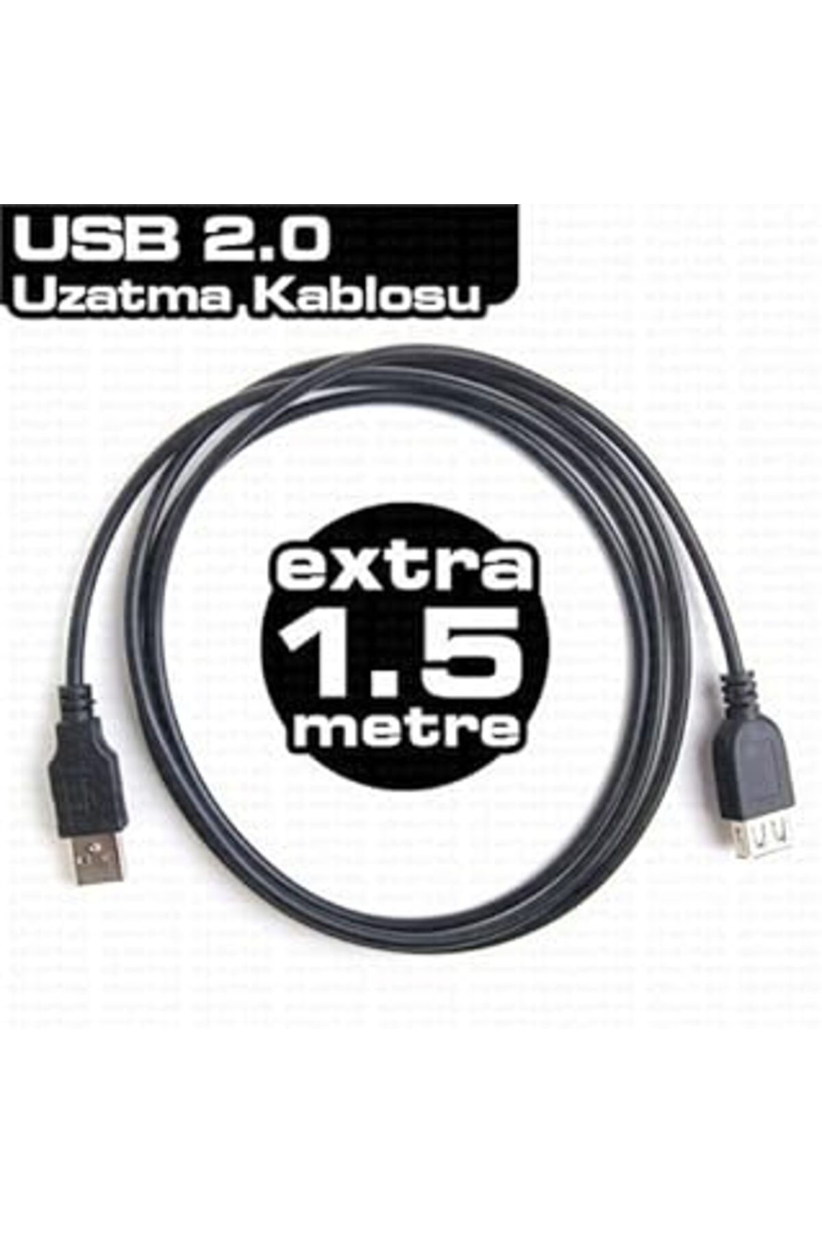 Cepahir Dark 1.5M Usb 2.0 Uzatma Kablosu (Dk-Cb-Usb2Extl150)