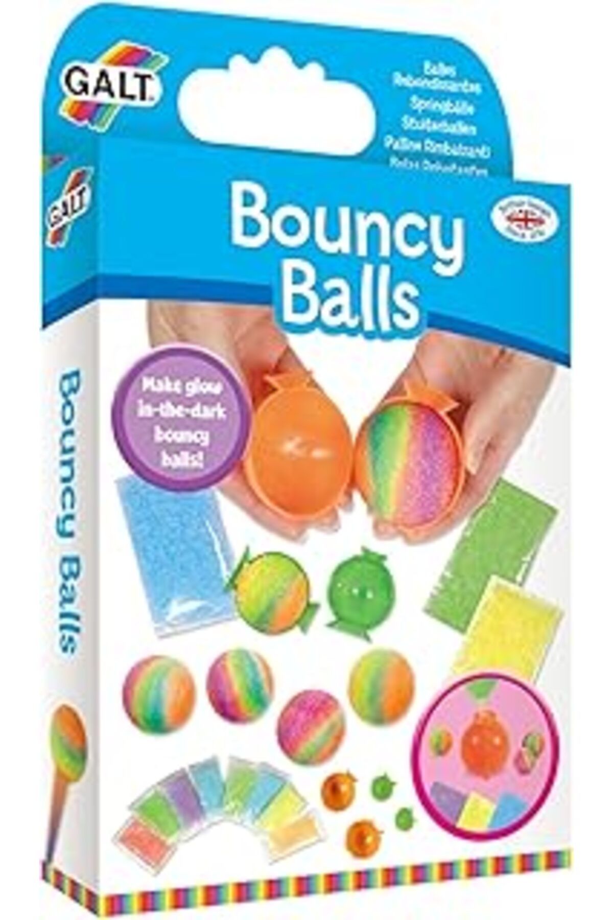 Cepahir Galt 1003325 Bouncy Balls Zıpır Toplar, Çok Renkli