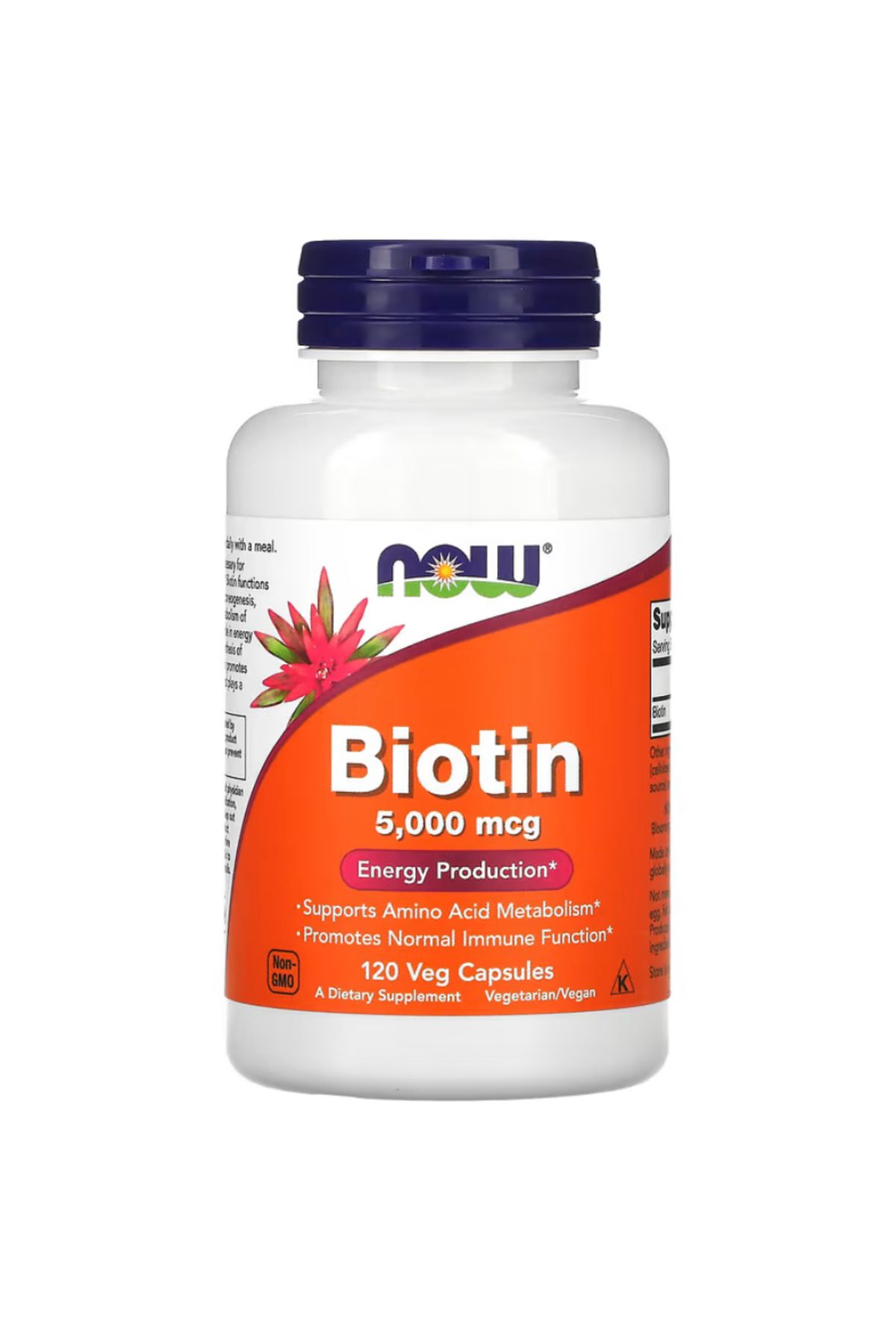 Now Foods Biotinn 5,000 mcg 120 Veg Capsules Usa versiyon123