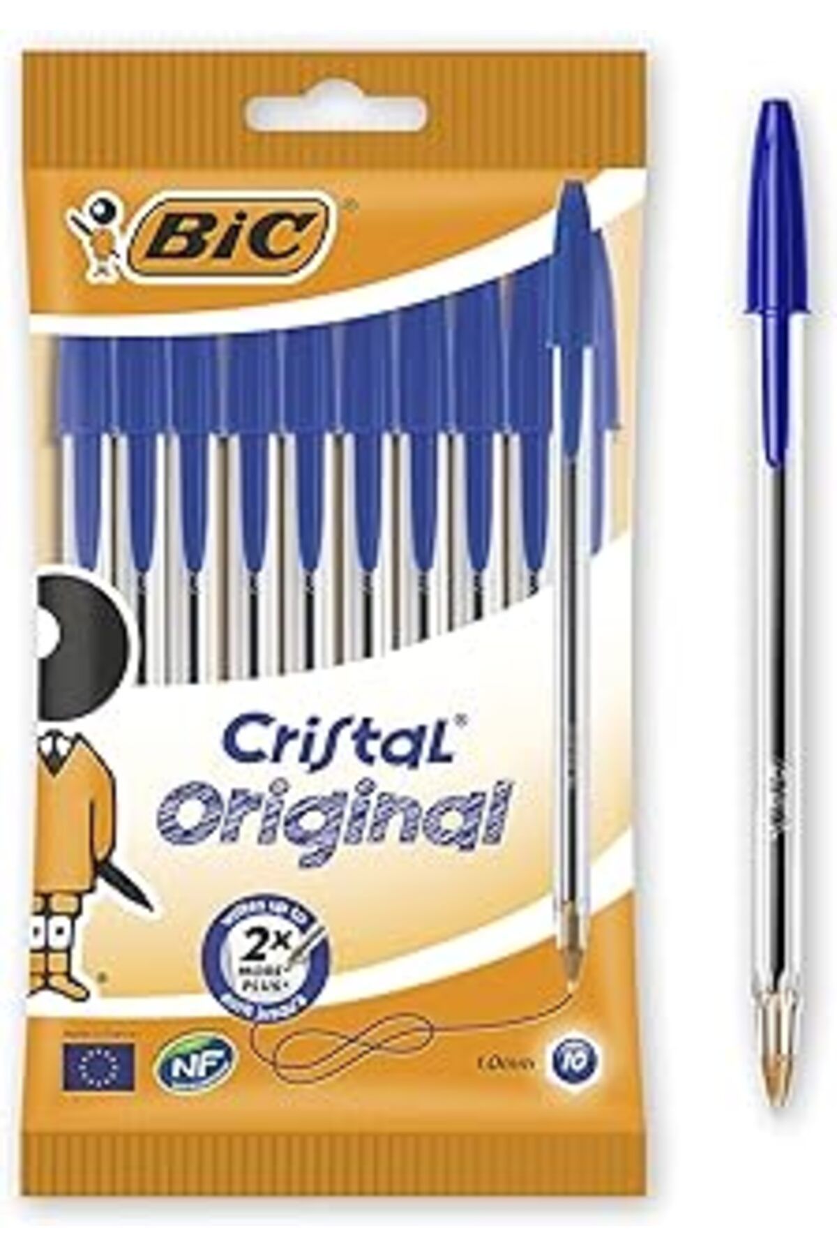 Genel Markalar BIC Cristal Medium Mavi Tükenmez Kalem 10'lu Poşet