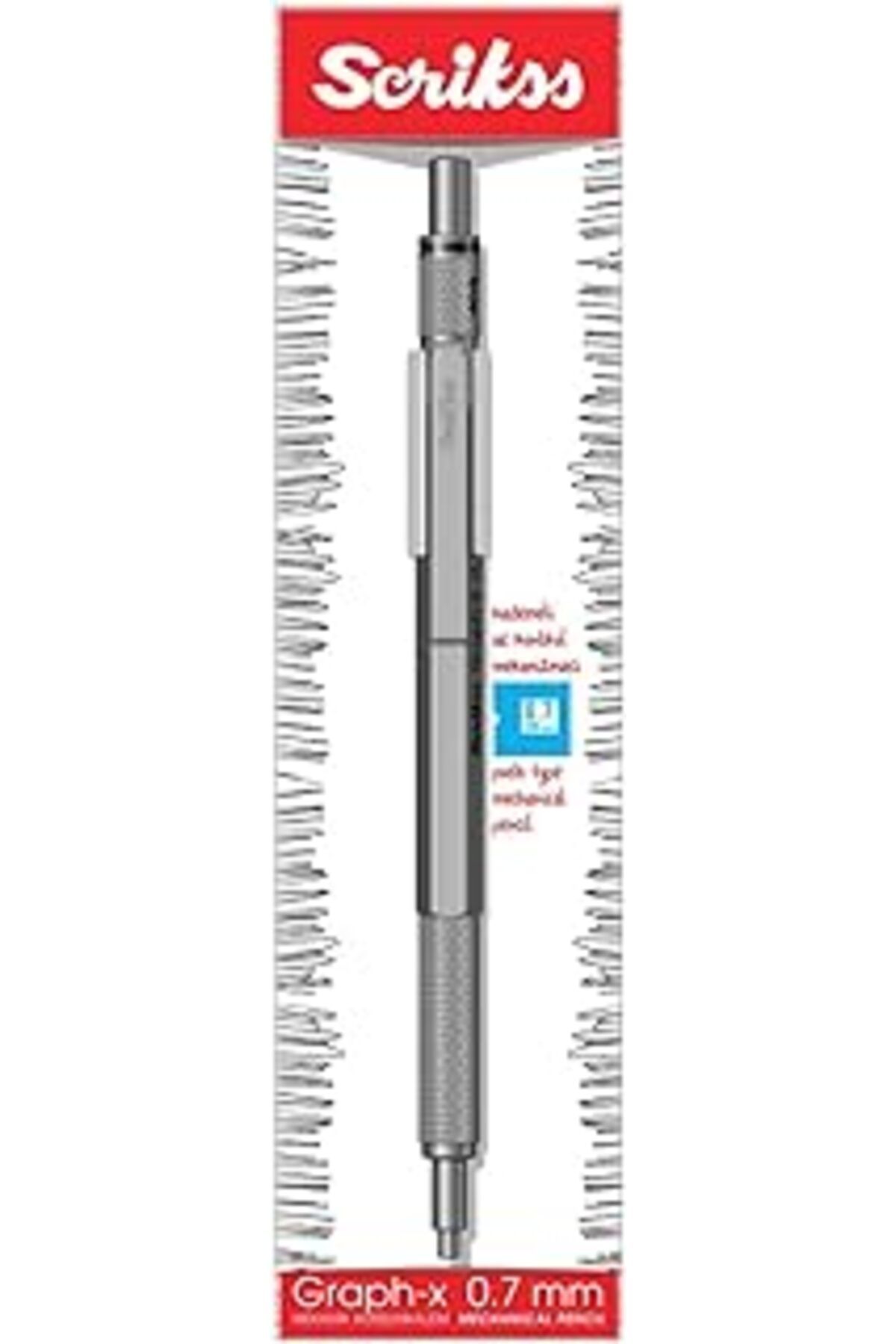 Genel Markalar Scrikss Office Graphx Mekanik Kurşun Kalem Kurşun Gri 2 Mm