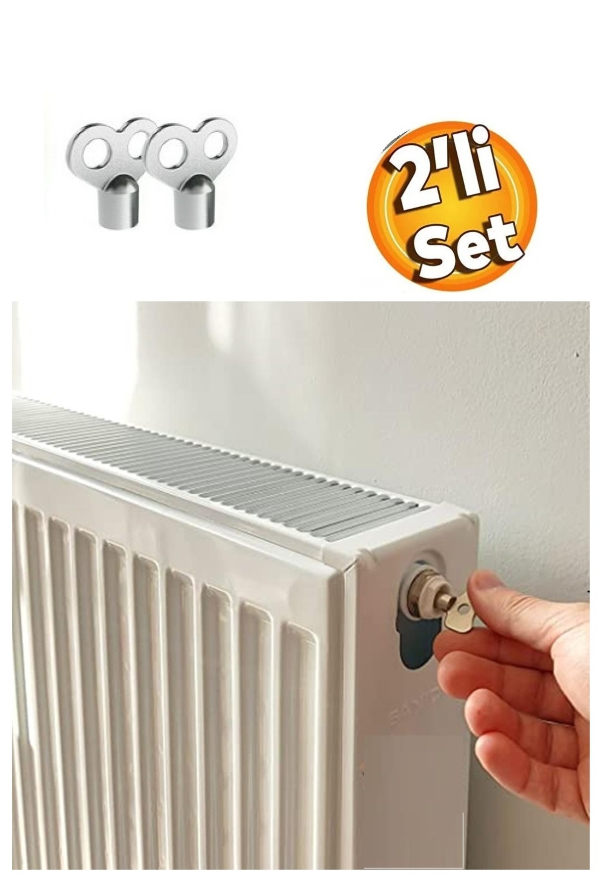 Depolife Kalorifer Hava alma Anahtarı Petek Radyatör Havlupan Havasını Almak için Purjör Anahtarı