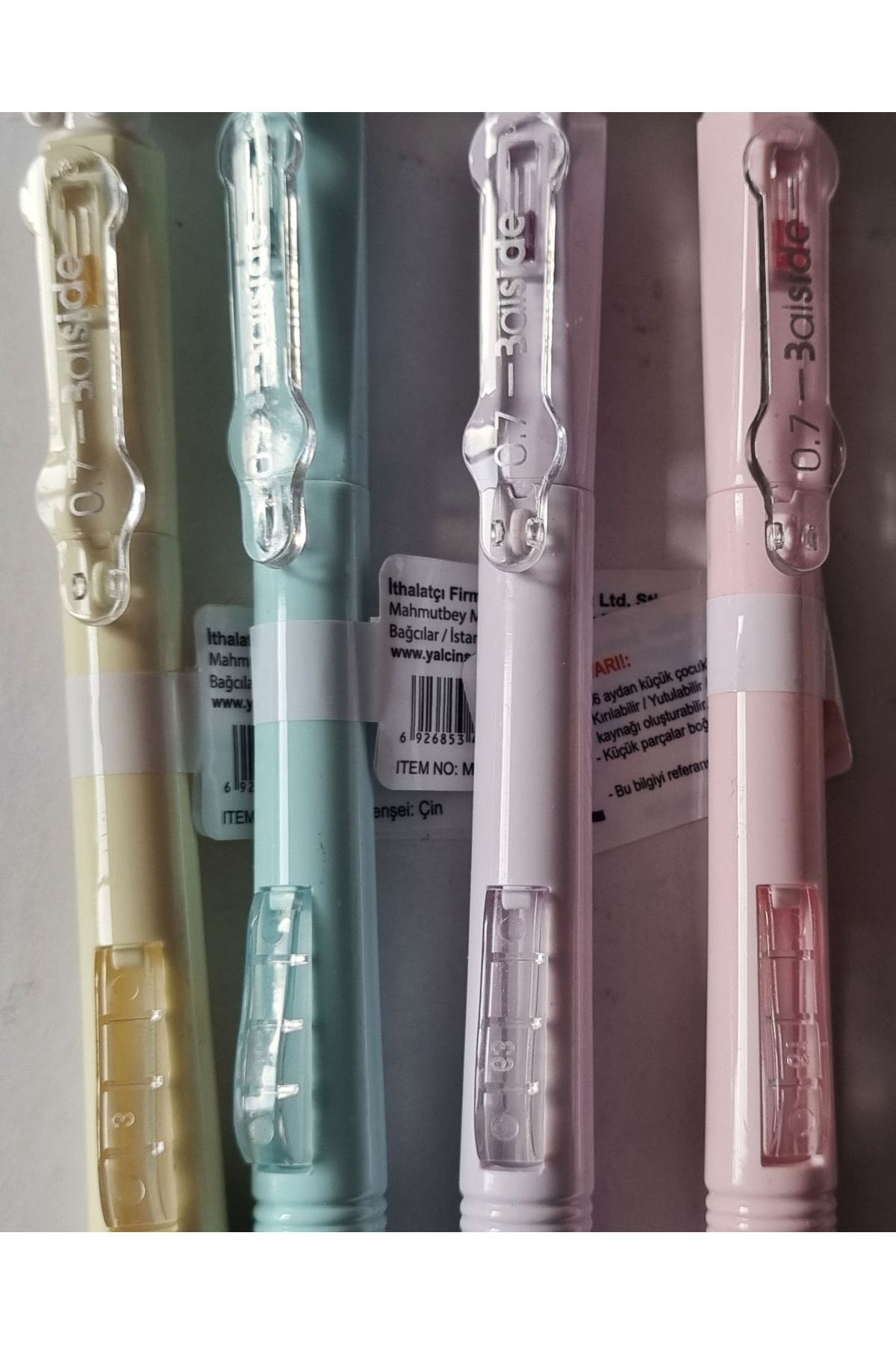 Modellino-4 Pcs 4 Colors Squirrel Head Side Press Song 07 Nib Pen 5