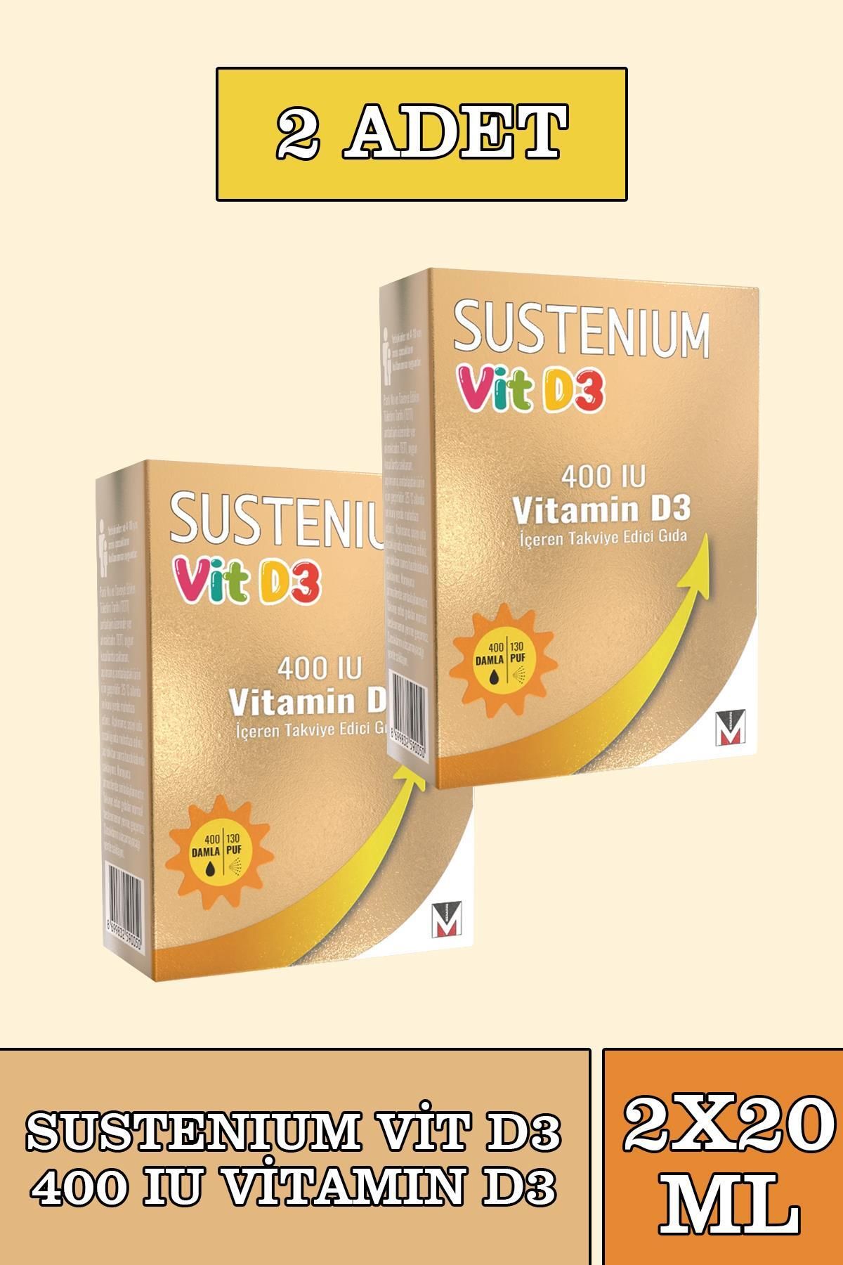 Sustenium Vitamin D3 400 IU Sprey 20 ml 2 Adet