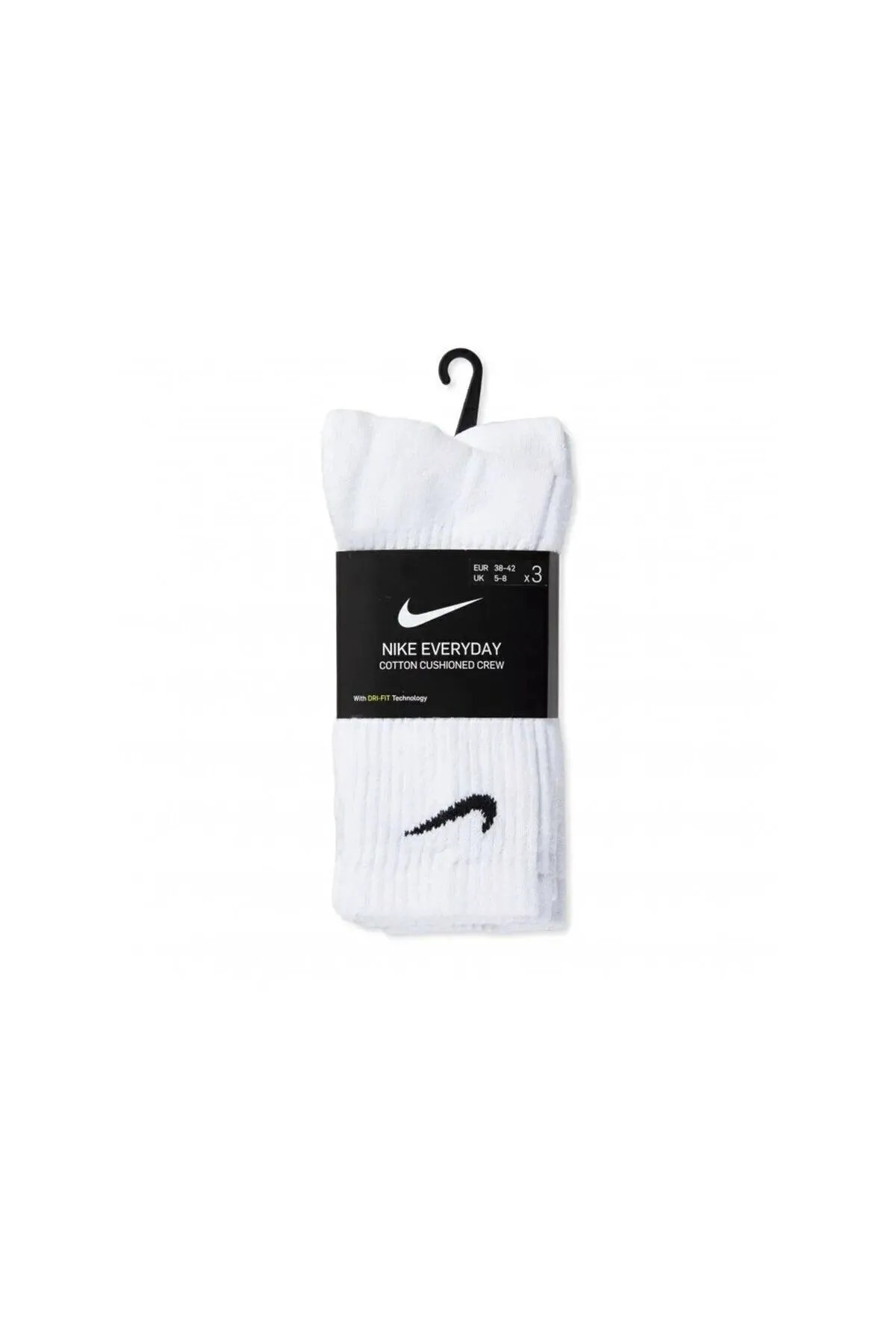 Nike Everyday Essential Unisex Long White Socks 3 جفت