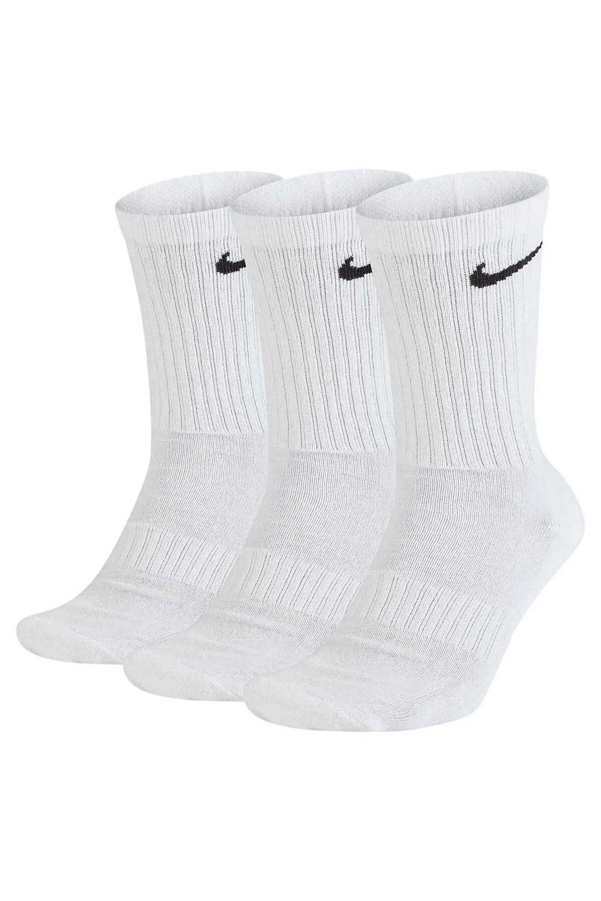 Nike Everyday Essential Unisex Long White Socks 3 جفت