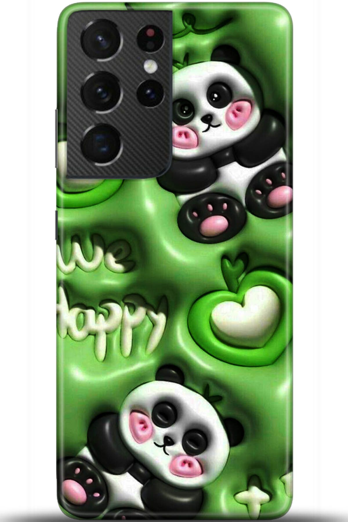 Noprin Samsung Galaxy S21 Ultra Kılıf HD Baskılı Kılıf - Loving You Series 5496