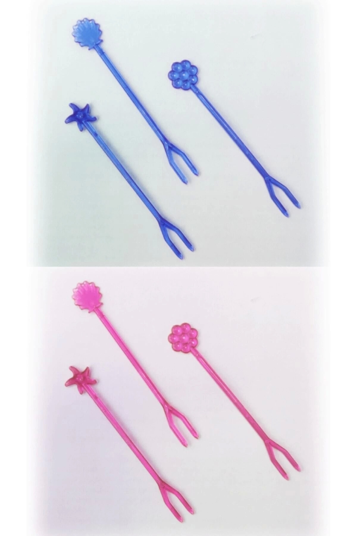YOK YOK AMBALAJ-Plastic Gin / Chips / Fruit / Baklava / Presentation Fork 100 Pieces 1