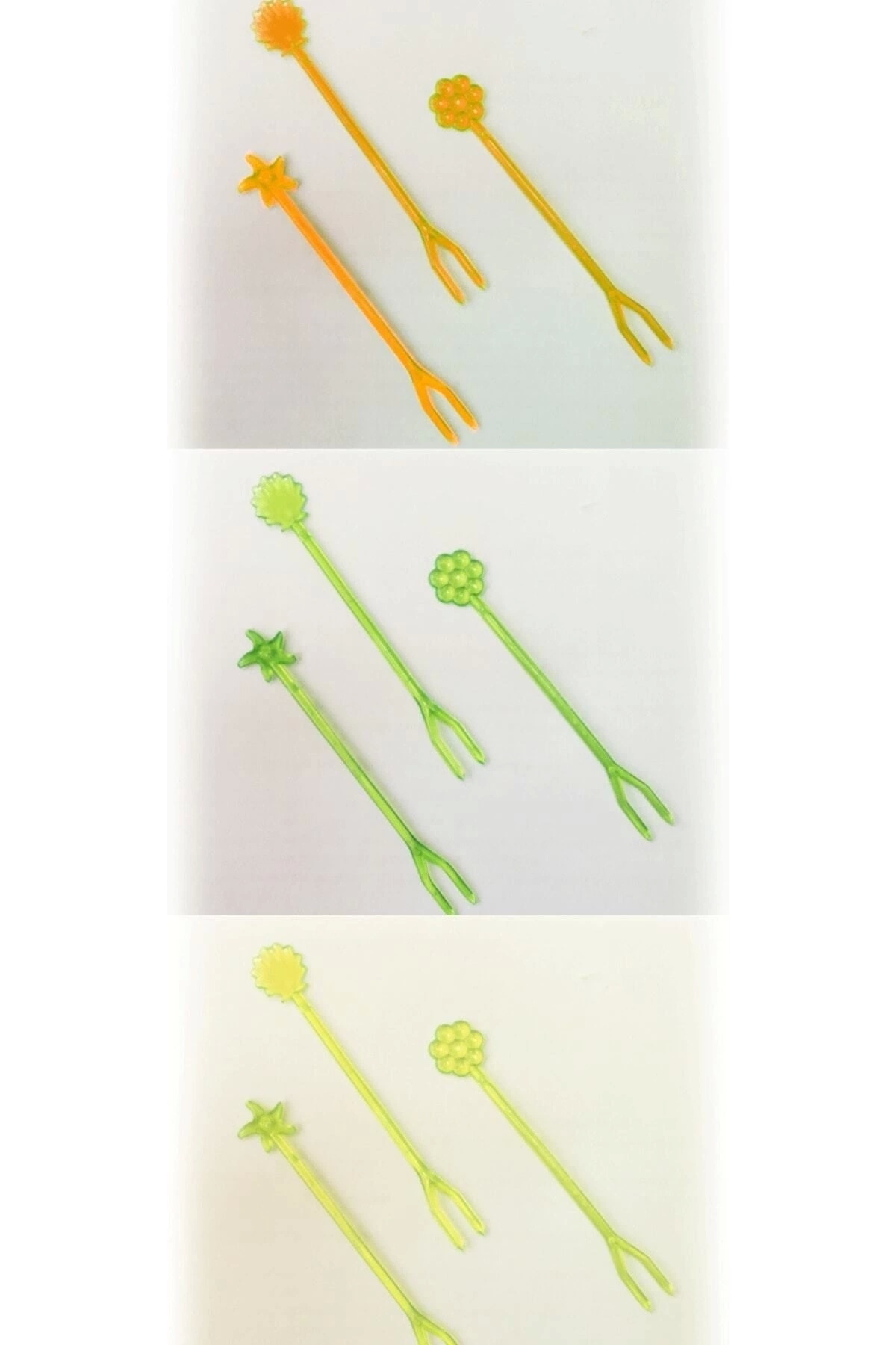 YOK YOK AMBALAJ-Plastic Gin / Chips / Fruit / Baklava / Presentation Fork 100 Pieces 3