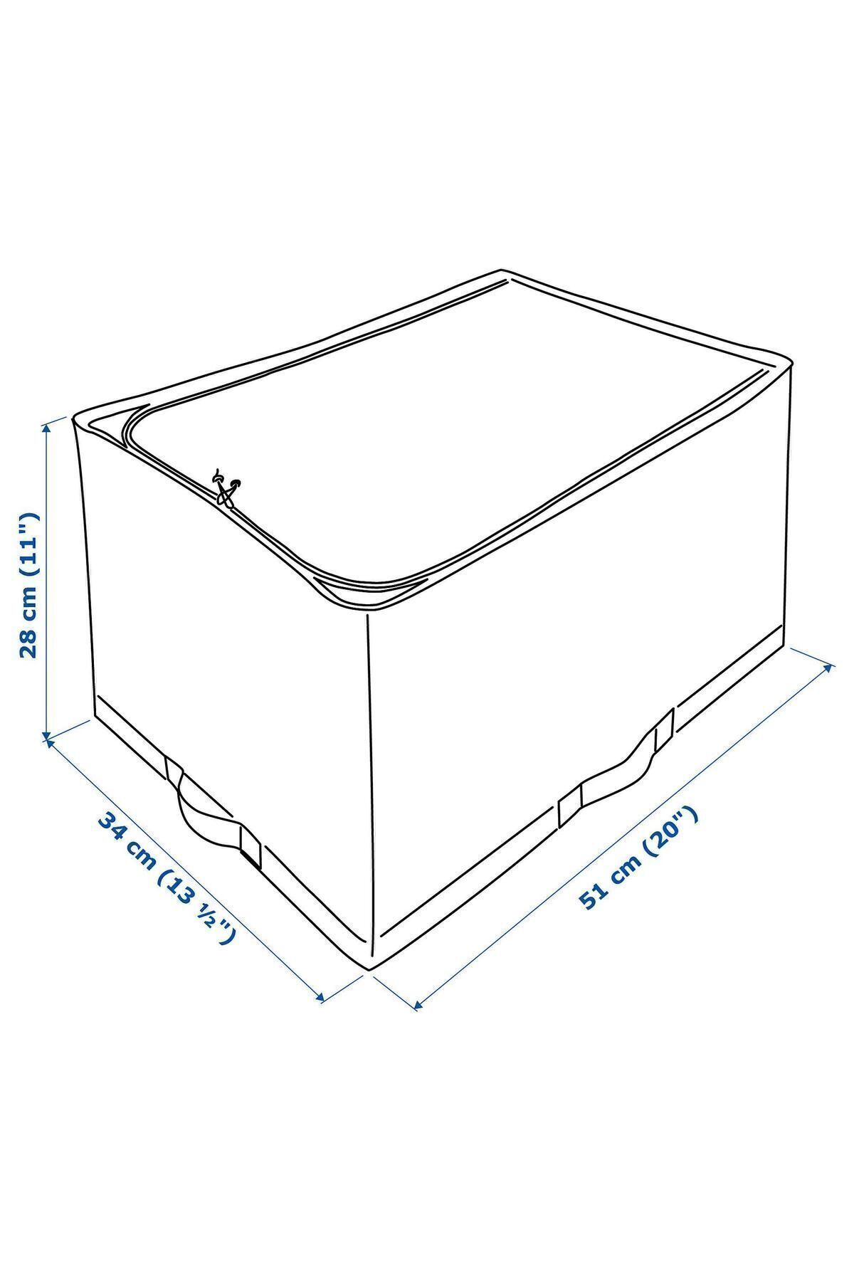 IKEA-Cutie de depozitare compartimentată Dimensiune 34x51x28 cm Cutie de organizare în carouri gri-alb 5