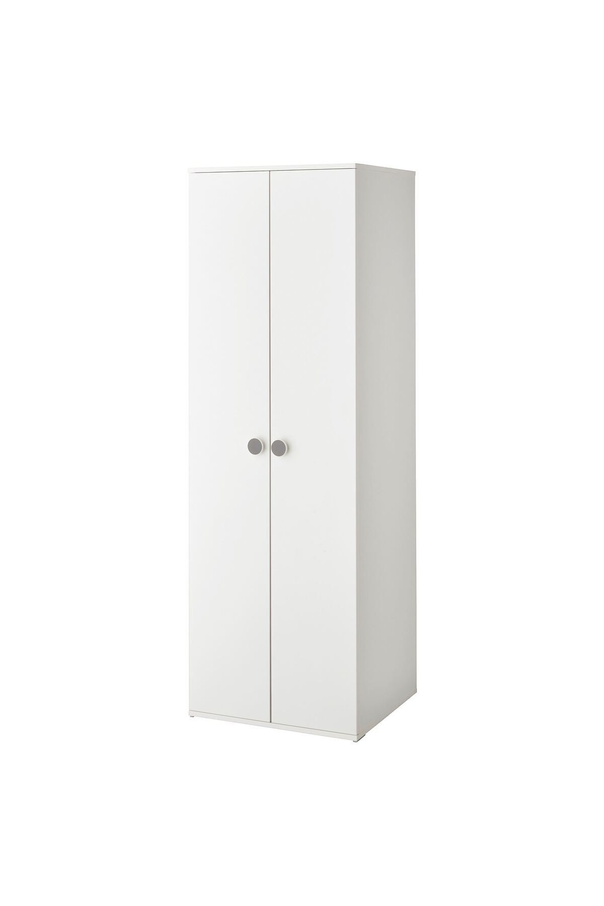 IKEA çocuk gardırobu, beyaz, 60x51x178 cm fotoğrafı 2 (önizleme)