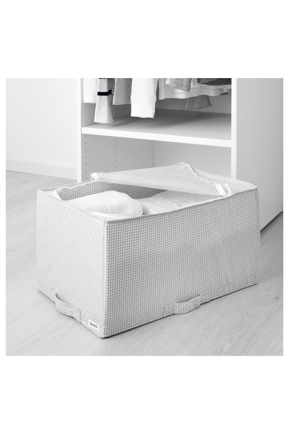 IKEA-Cutie de depozitare compartimentată Dimensiune 34x51x28 cm Cutie de organizare în carouri gri-alb 3