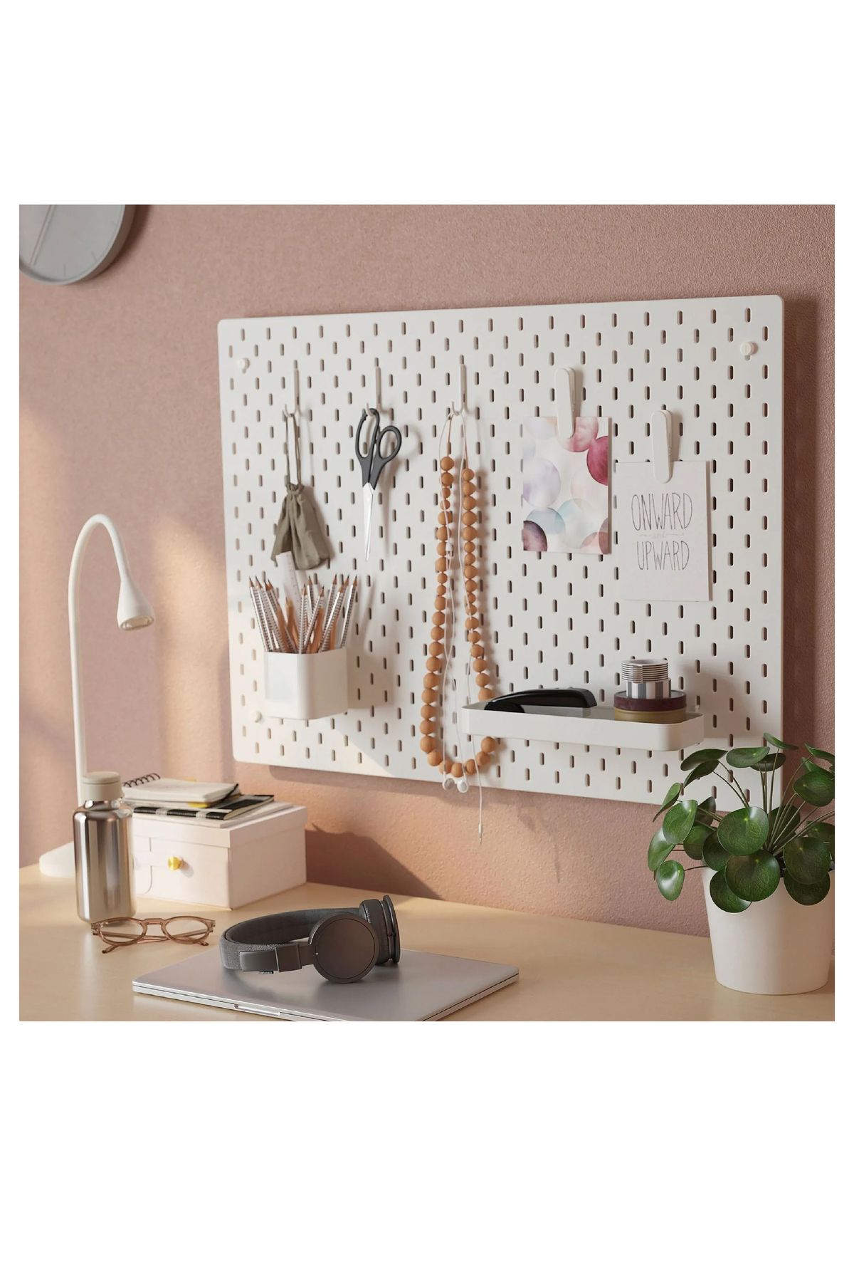 IKEA-Skadis 7 Pcs Board Accessories, Steel Rack, Box Paper Clip and Hook 5