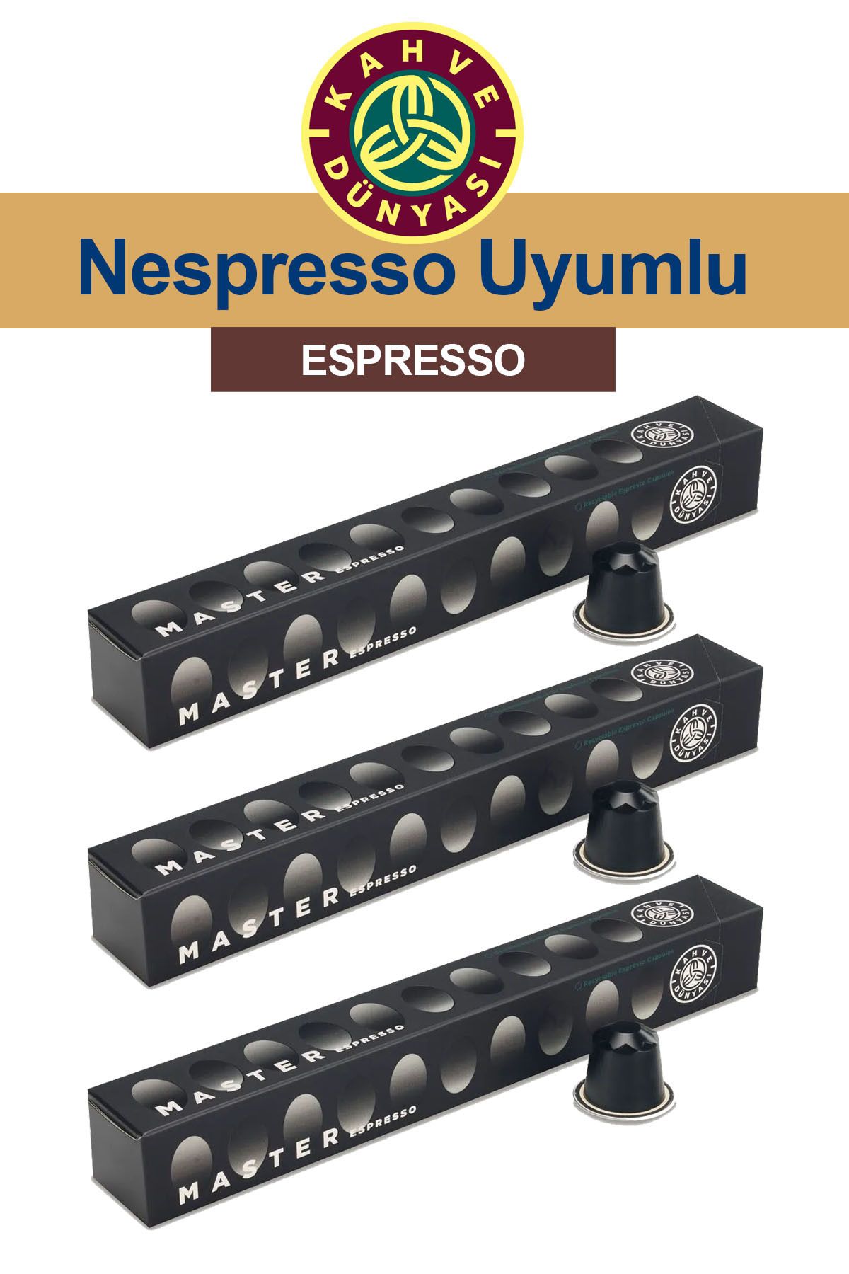 Kahve Dünyası Espresso Kapsül Kahve 3 Adet 10'lu Kutu