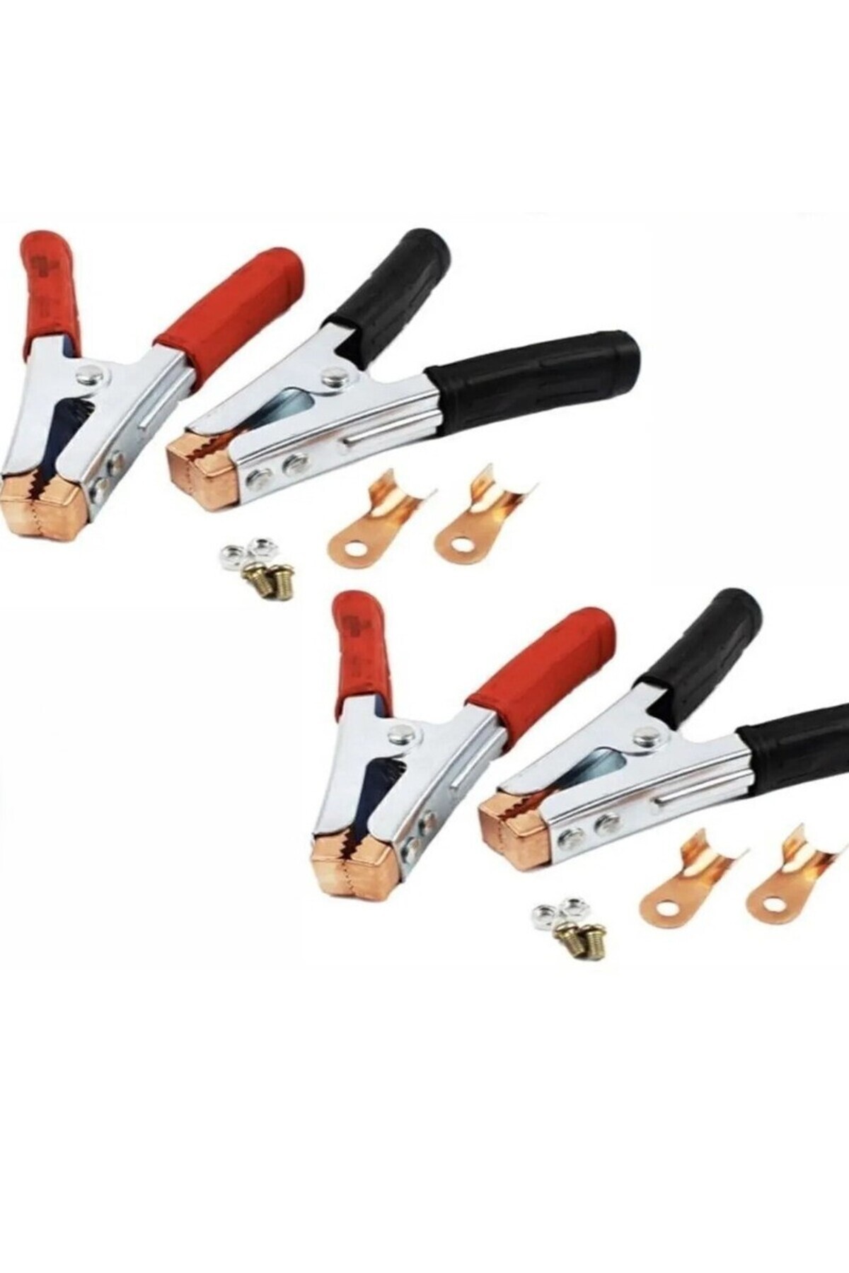 Carub AKÜ TAKVİYE KABLO MAŞASI  BAKIR UÇLU PROFESYONEL (4ADET TAKIM)