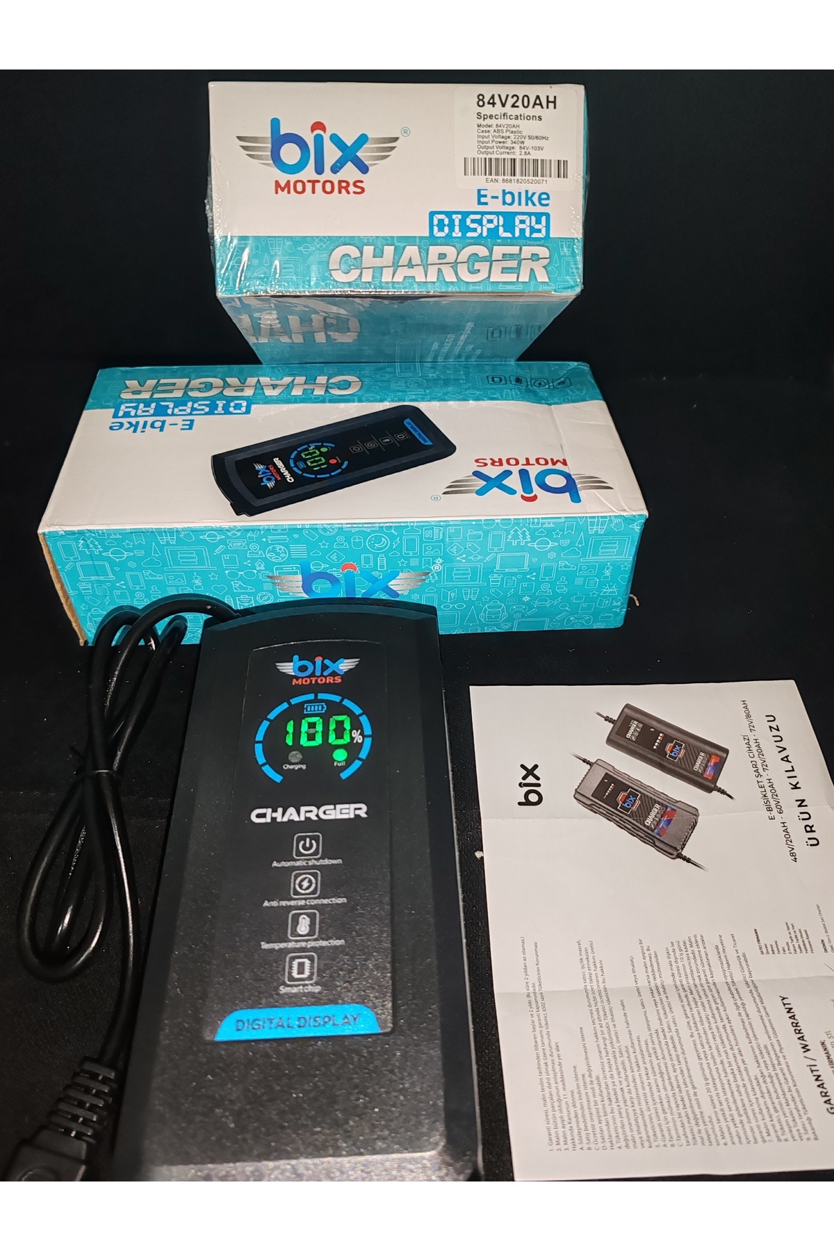 Volta 7 akü Şarj aleti tüm modelere için uygundur