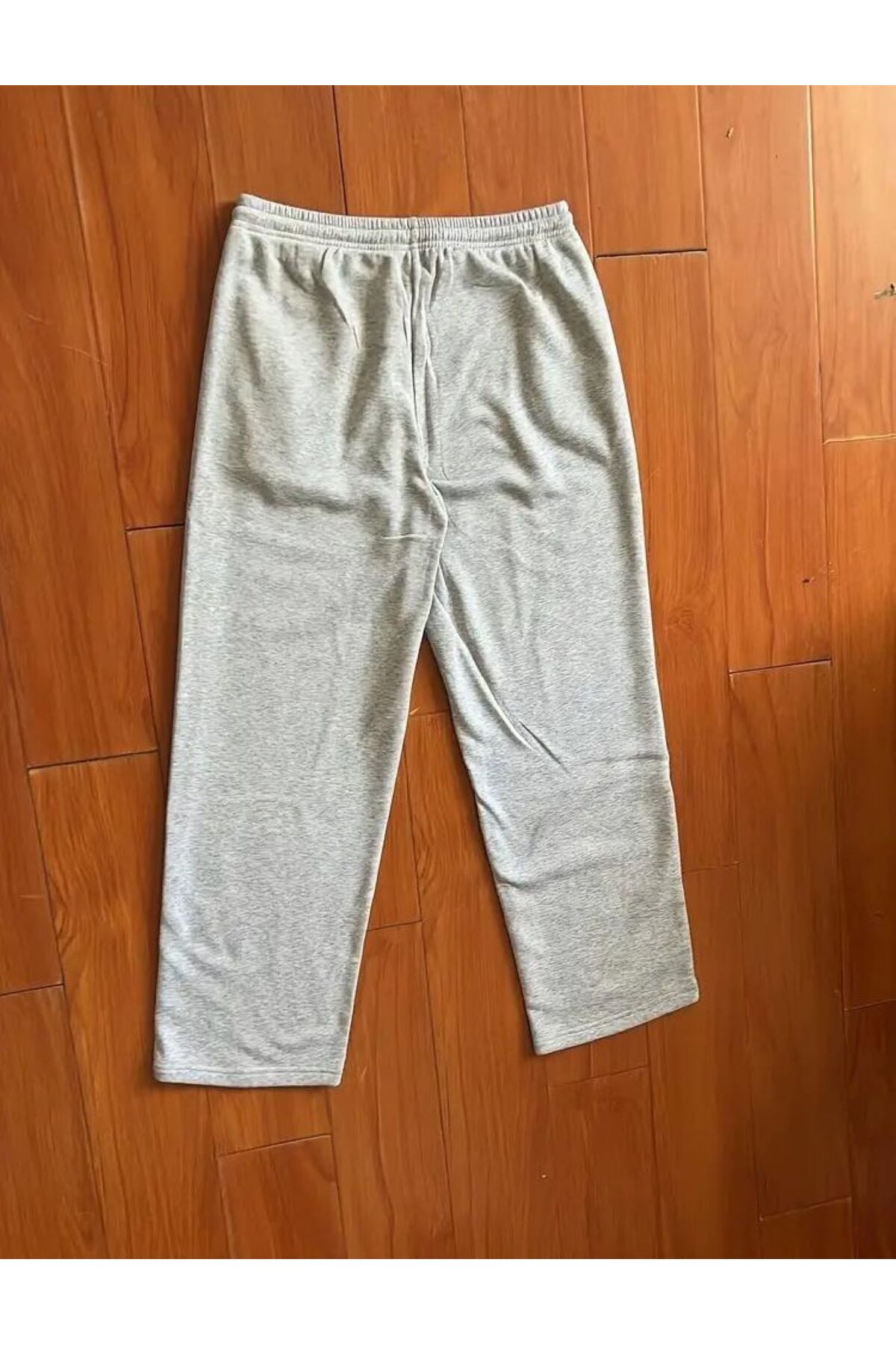 THE WHITE Unisex Gri Büyük Beden Düz Paça Eşofman Altı görsel 2